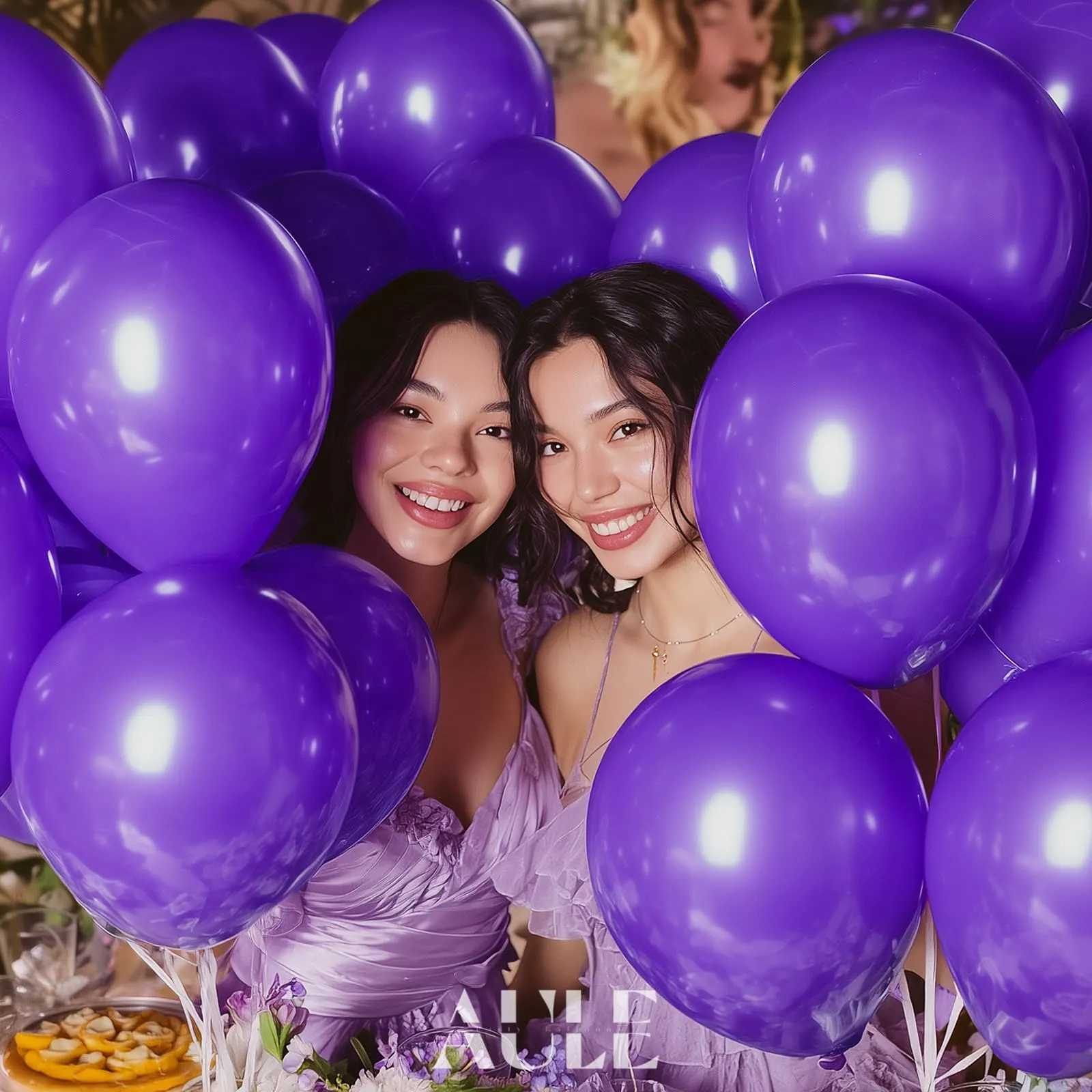 AULE Palloncini in Lattice Viola Scuro, 50 Pezzi, 30cm - immagine 4