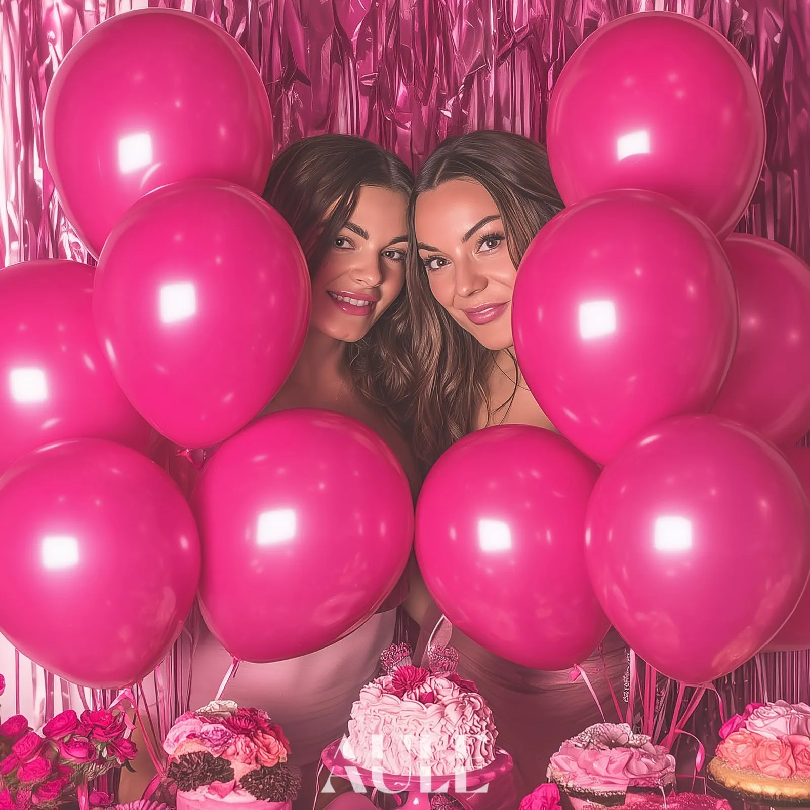 AULE Palloncini in Lattice Fucsia, 50 Pezzi, 30cm - immagine 5