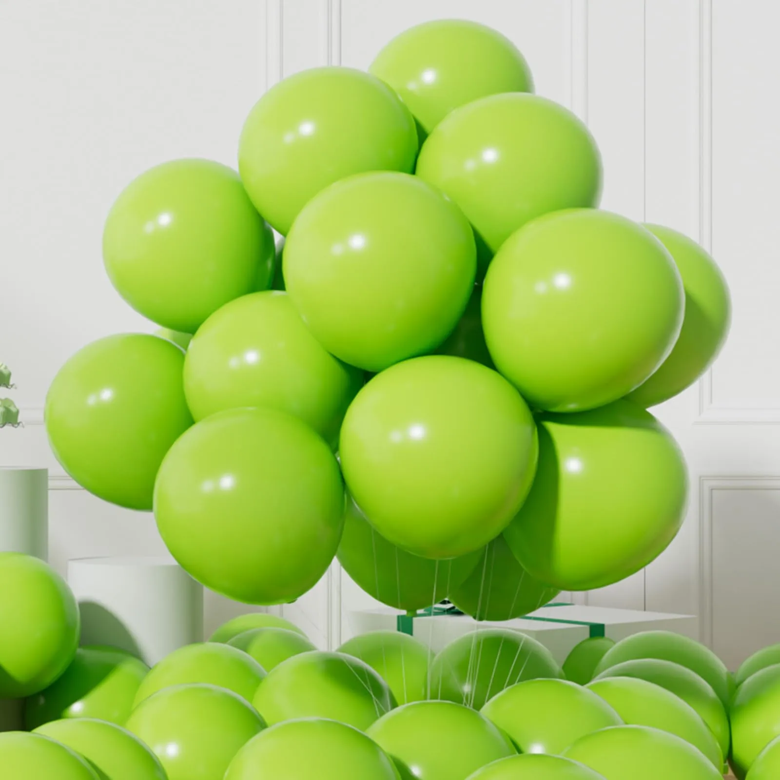 AULE Palloncini in Lattice Verde Lime, 50 Pezzi, 30cm - immagine 1