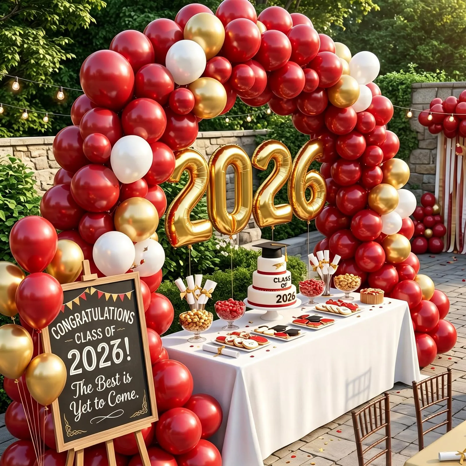 Balloon Garland Palloncini Rossi, 100 Pezzi, 12 Pollici - immagine 7
