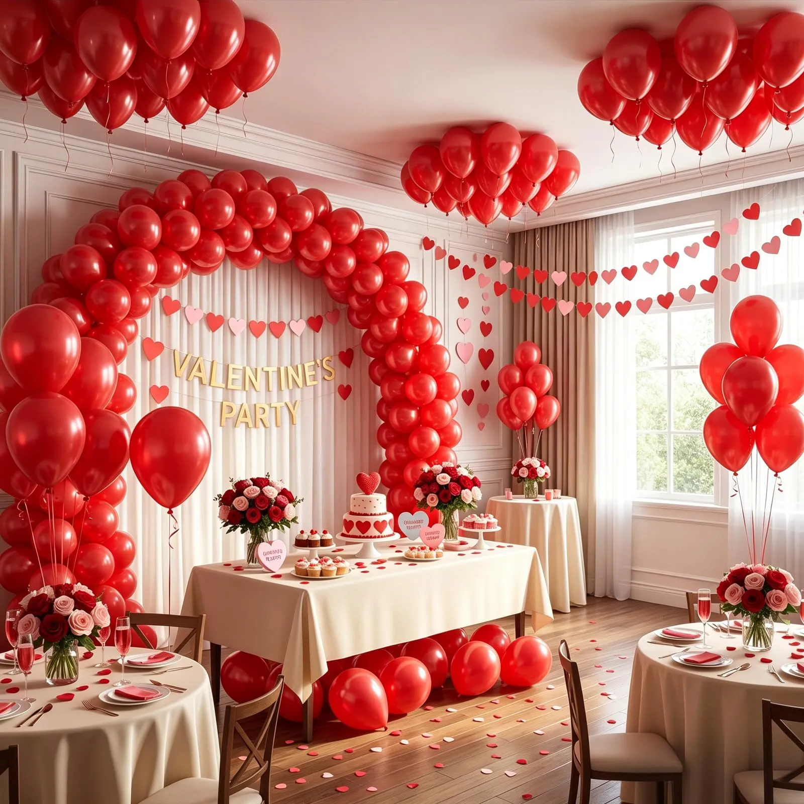 Balloon Garland Palloncini Rossi, 100 Pezzi, 12 Pollici - immagine 8