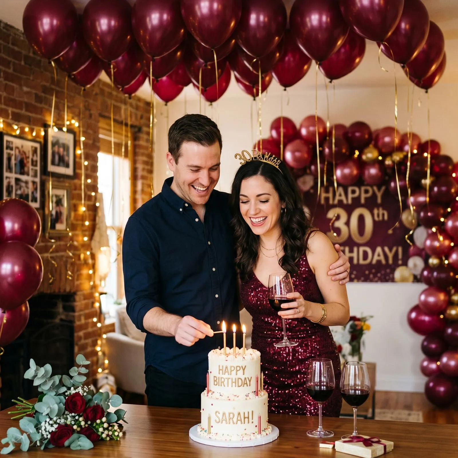 Balloon Garland Palloncini Bordeaux, 100 Pezzi, 12 Pollici - immagine 5