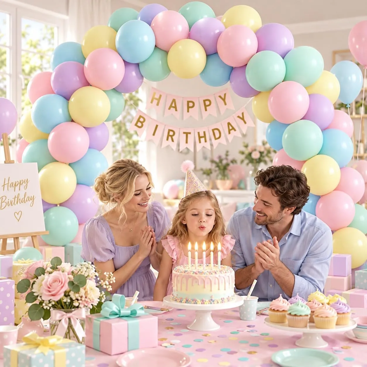 Balloon Garland 100 Pezzi Palloncini Colorati Pastello 12 Pollici - immagine 2