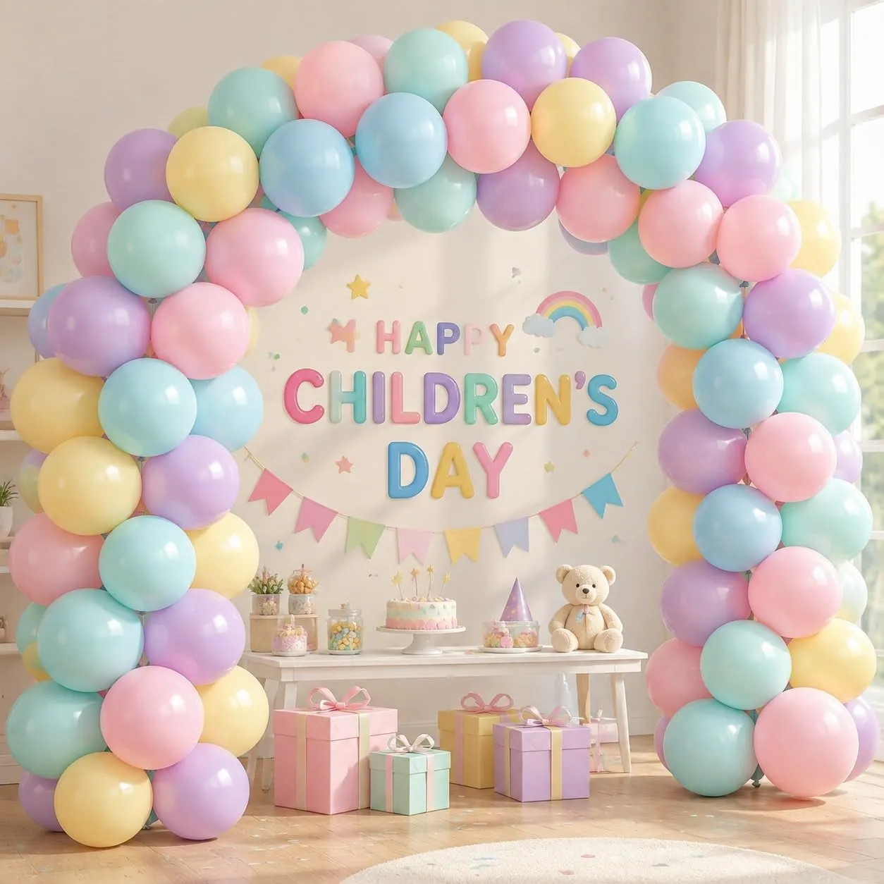 Balloon Garland 100 Pezzi Palloncini Colorati Pastello 12 Pollici - immagine 5