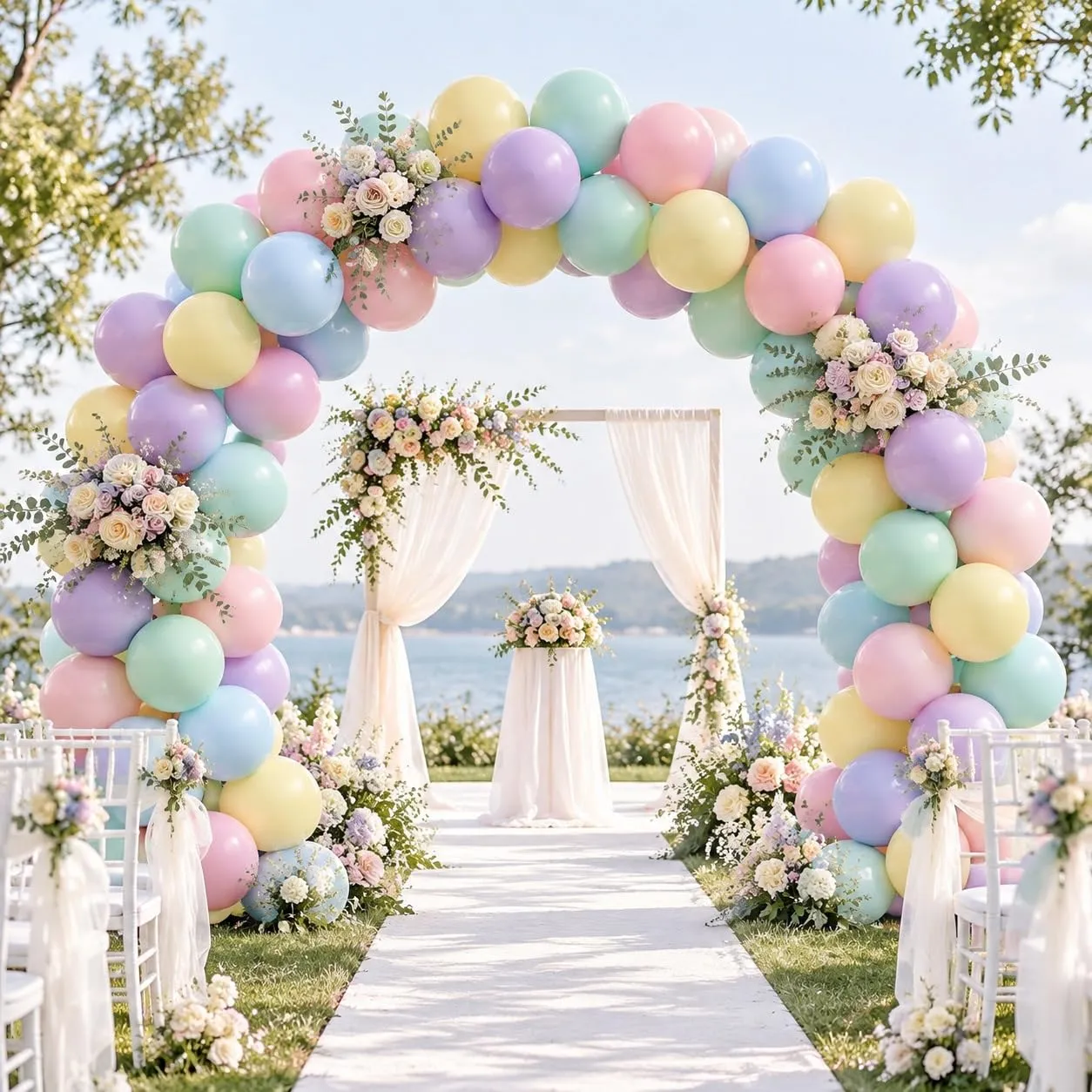 Balloon Garland 100 Pezzi Palloncini Colorati Pastello 12 Pollici - immagine 6