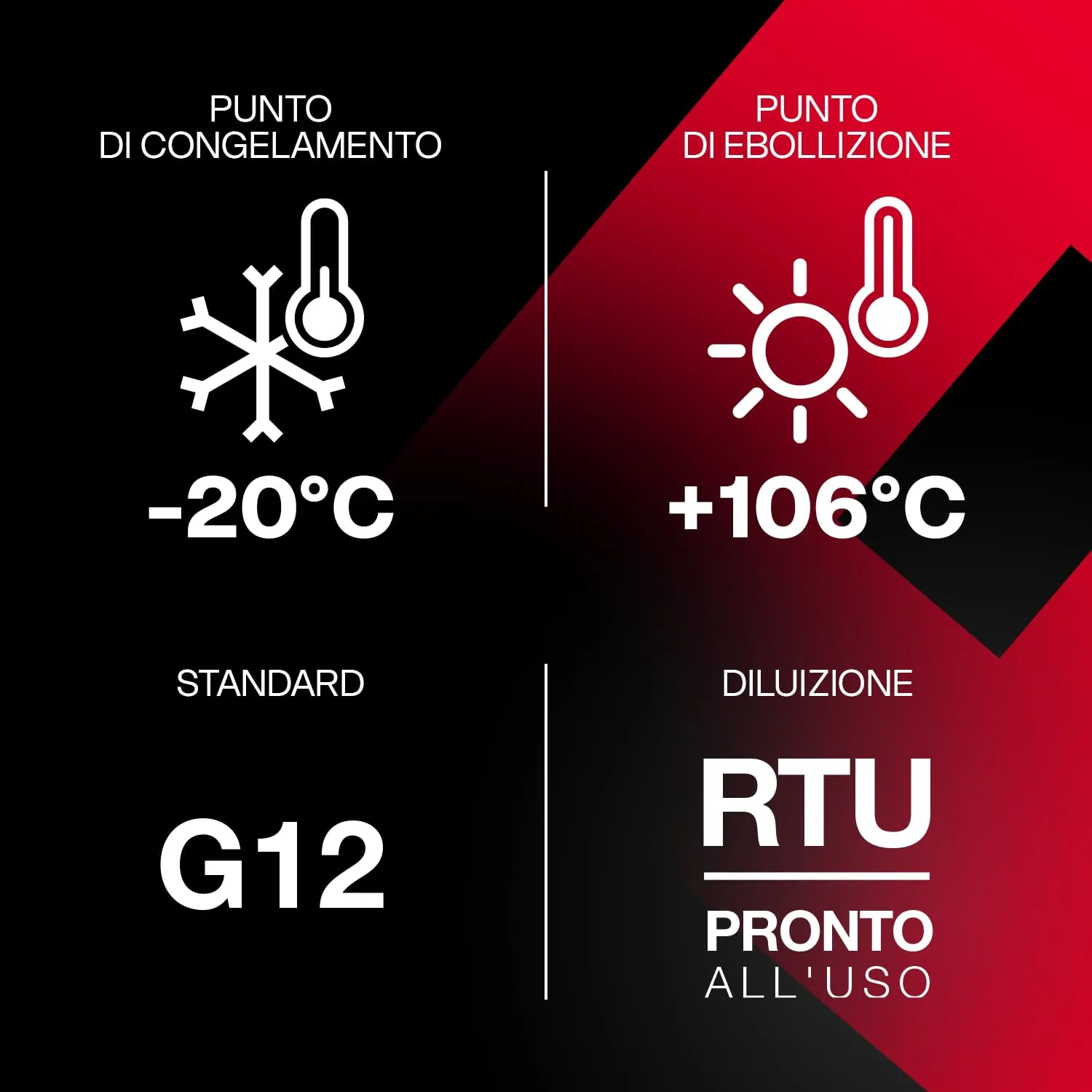 ERRECOM Red Cool Liquido Radiatore Rosso Fluorescente G12 OAT Pronto all’Uso, 5 Litri - immagine 3