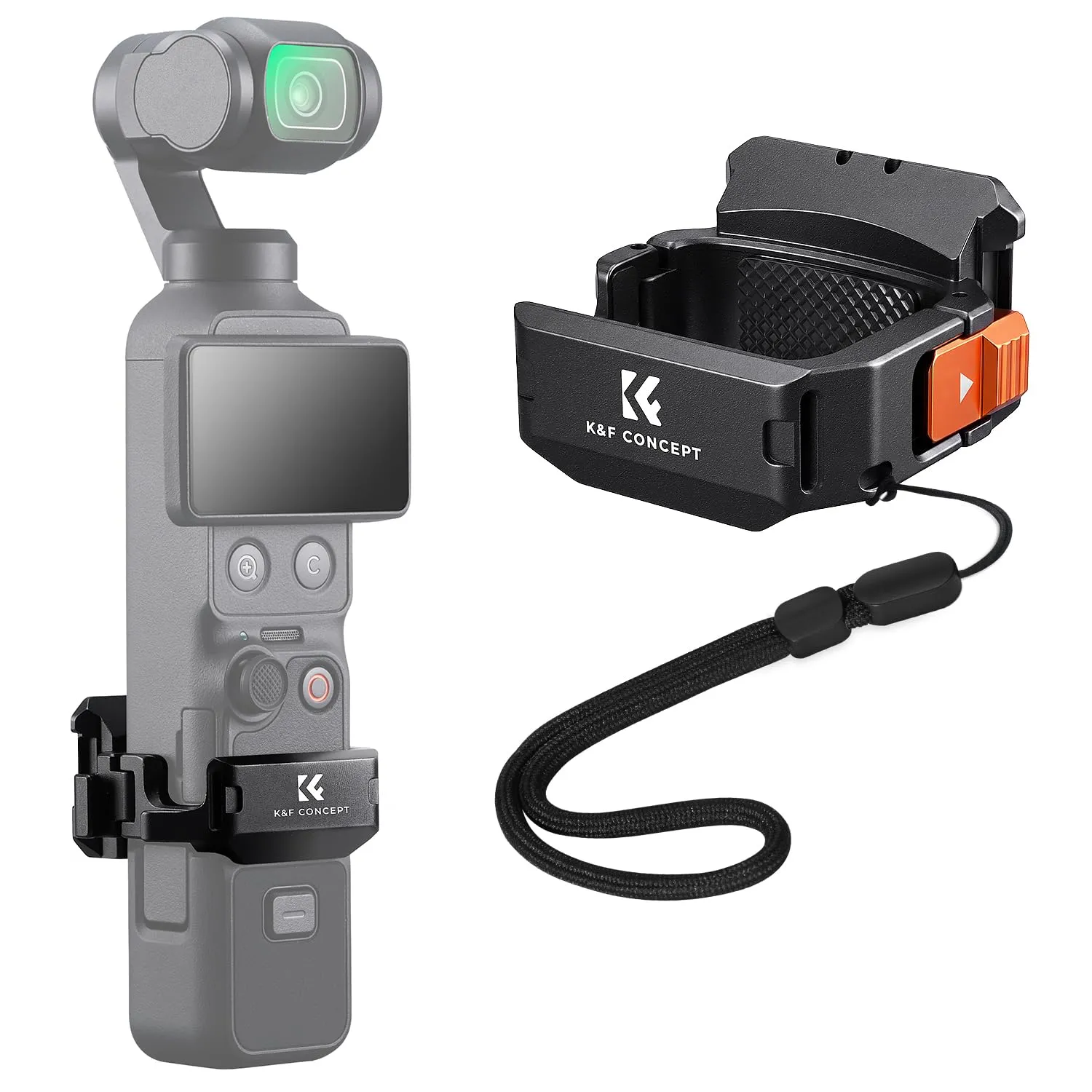 K&F Concept Cornice Espansione in Alluminio per DJI Osmo Pocket 3 / 4 / 4P - immagine 1