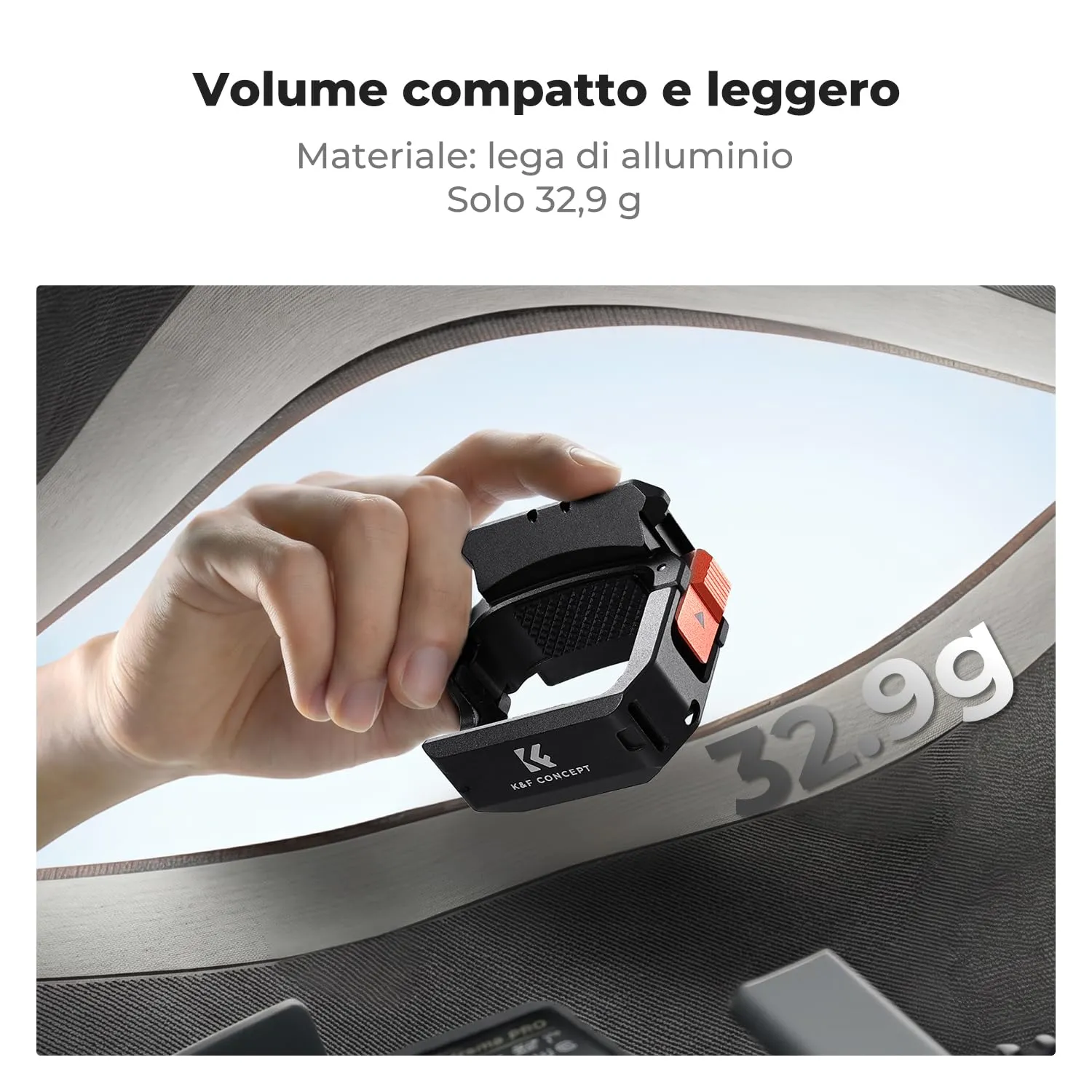 K&F Concept Cornice Espansione in Alluminio per DJI Osmo Pocket 3 / 4 / 4P - immagine 8