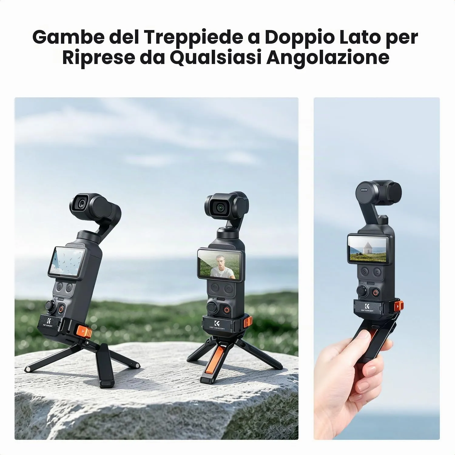 K&F CONCEPT Cornice di Espansione Magnetica per DJI Osmo Pocket 3 / 4 / 4P - immagine 3