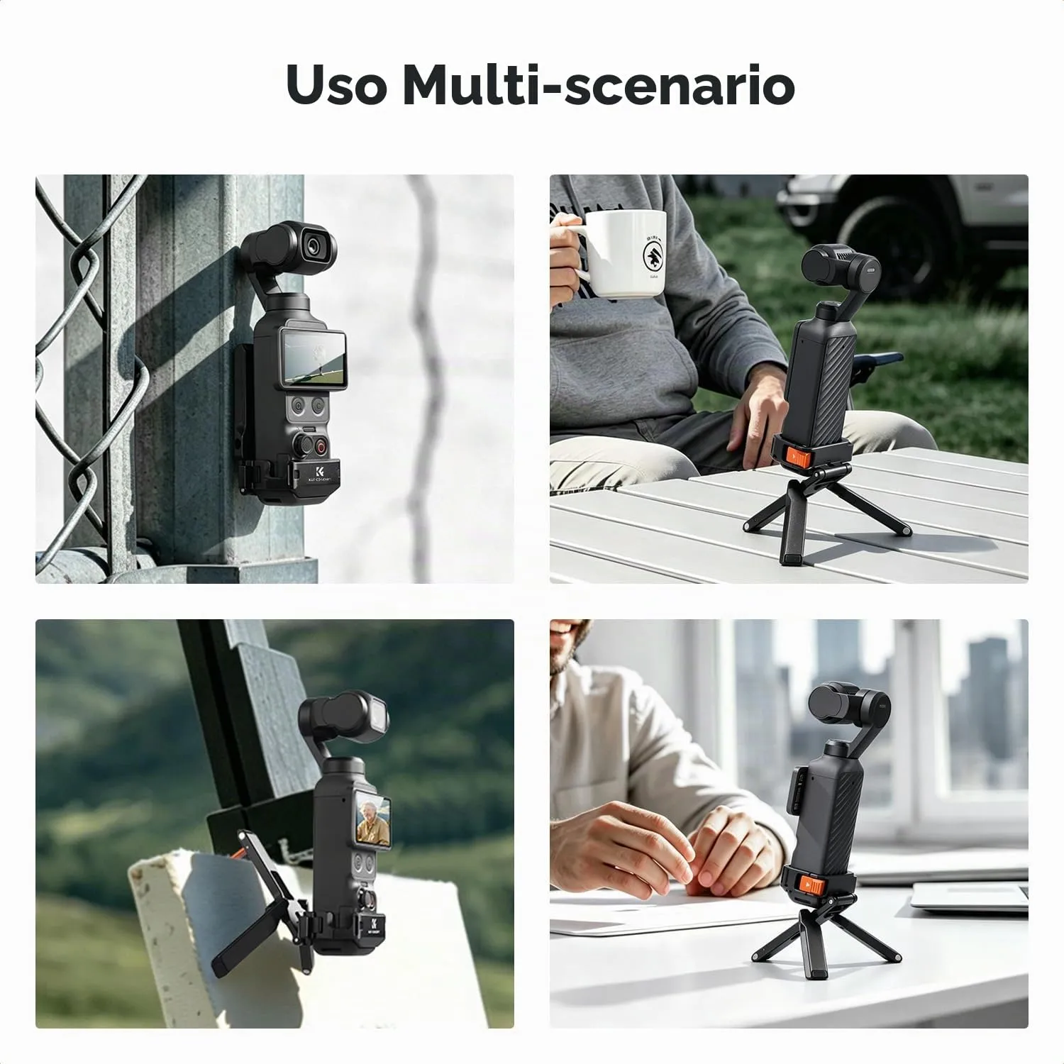 K&F CONCEPT Cornice di Espansione Magnetica per DJI Osmo Pocket 3 / 4 / 4P - immagine 7