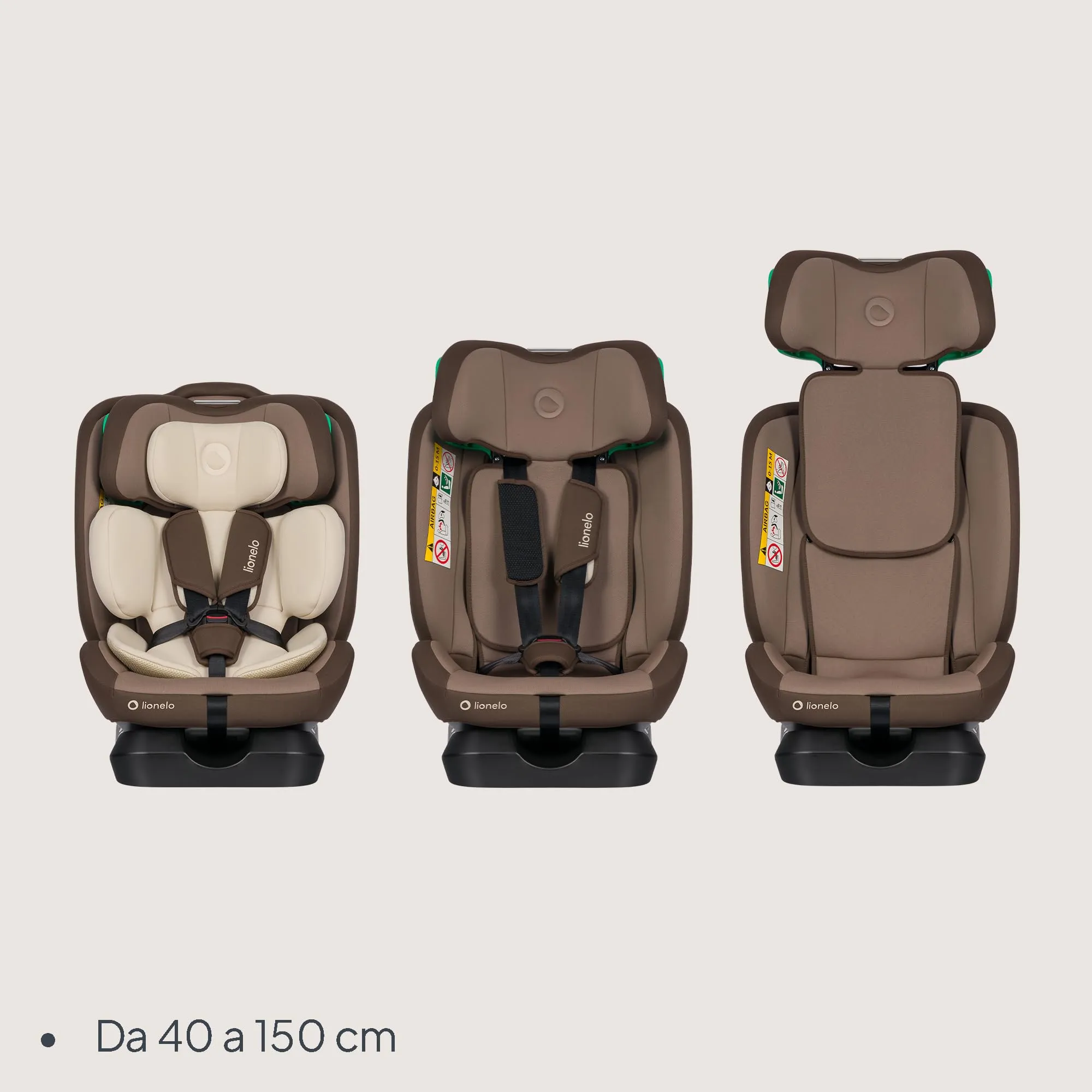 Lionelo Aart i-Size Seggiolino Auto Bambini 0-12 anni R129 - immagine 2
