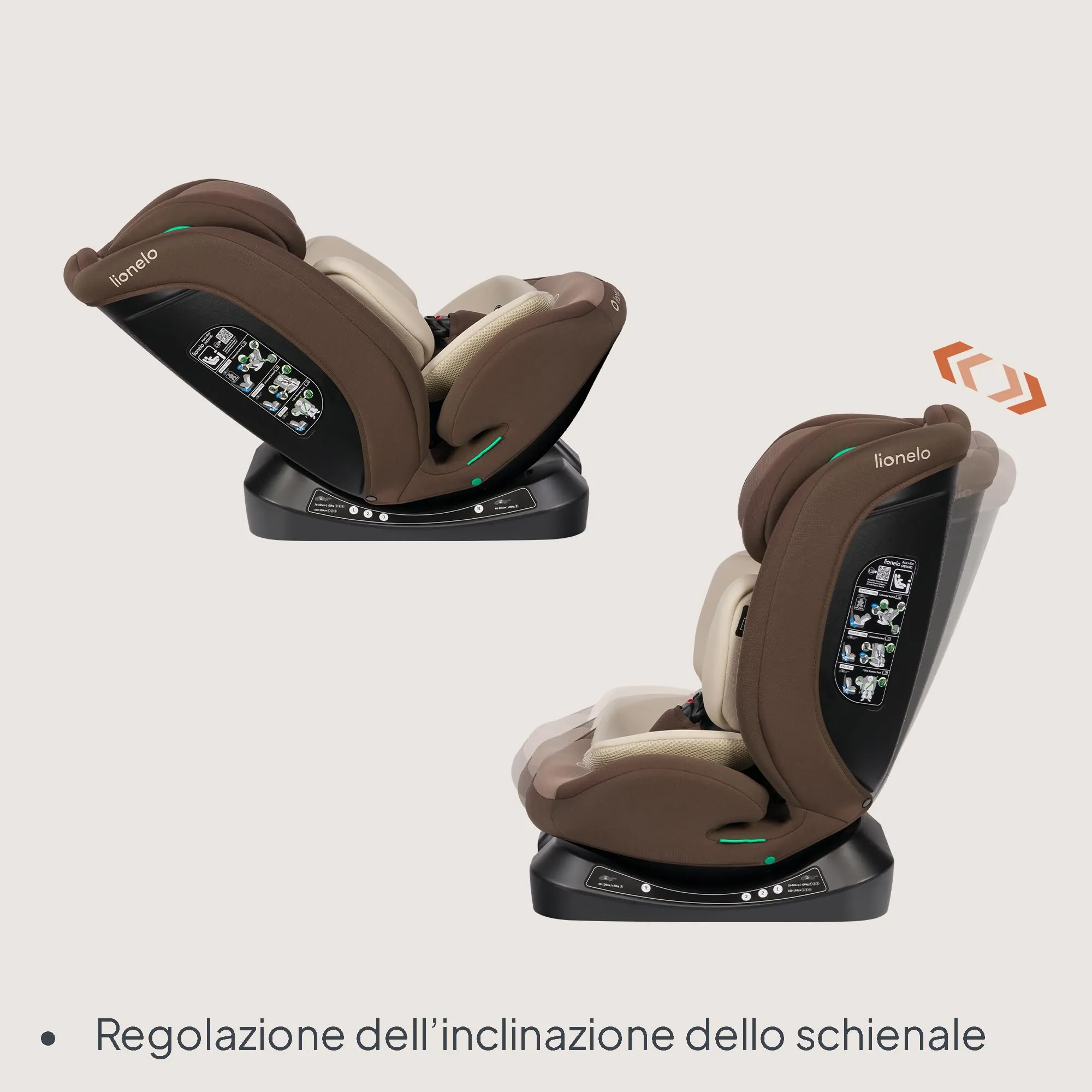 Lionelo Aart i-Size Seggiolino Auto Bambini 0-12 anni R129 - immagine 6