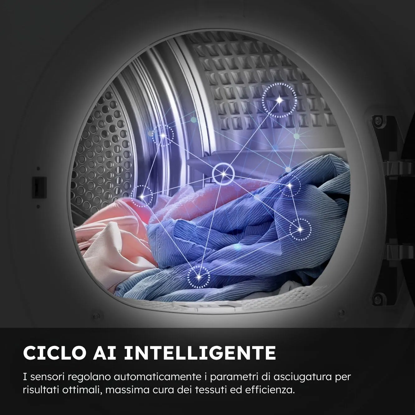 Haier X Serie 5 Asciugatrice a Pompa di Calore 9 Kg Classe D Bianca - immagine 3