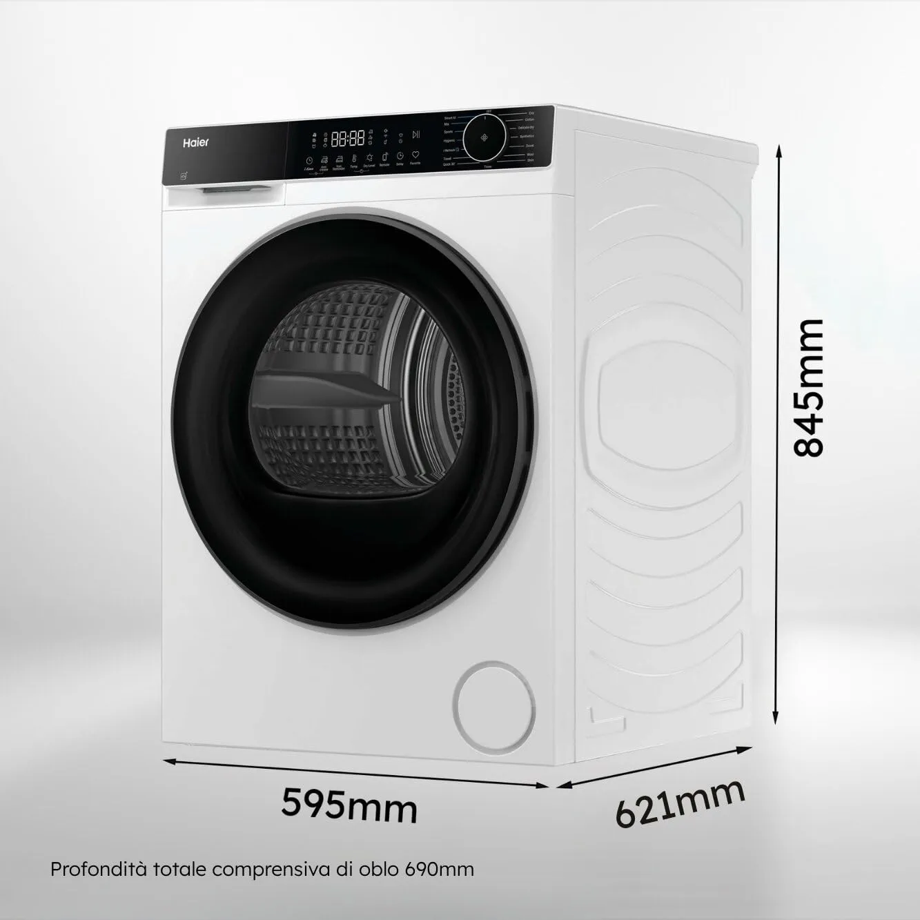 Haier X Serie 5 Asciugatrice a Pompa di Calore 9 Kg Classe D Bianca - immagine 10