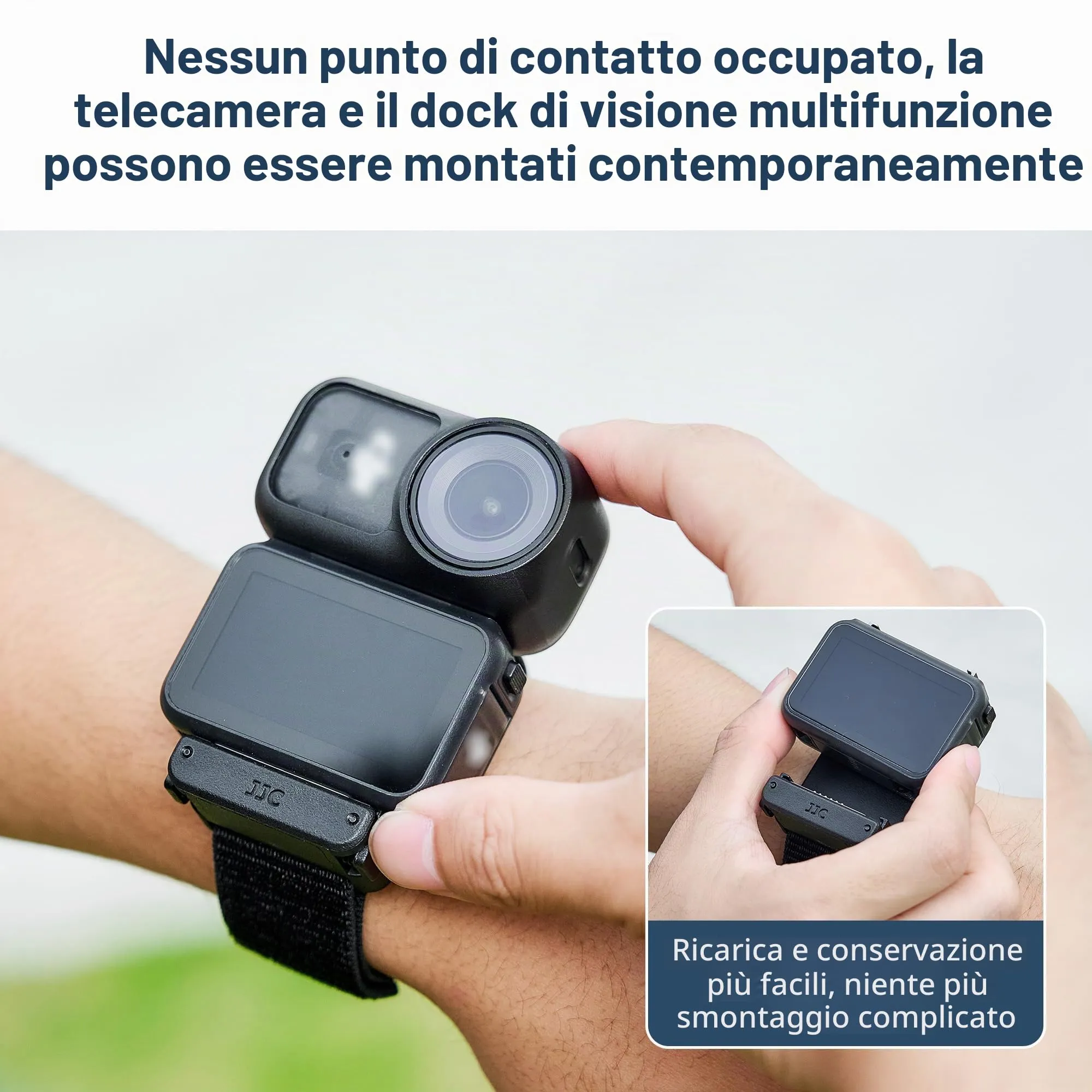 JJC Osmo Nano Supporto Magnetico da Polso per Vision Dock - immagine 7