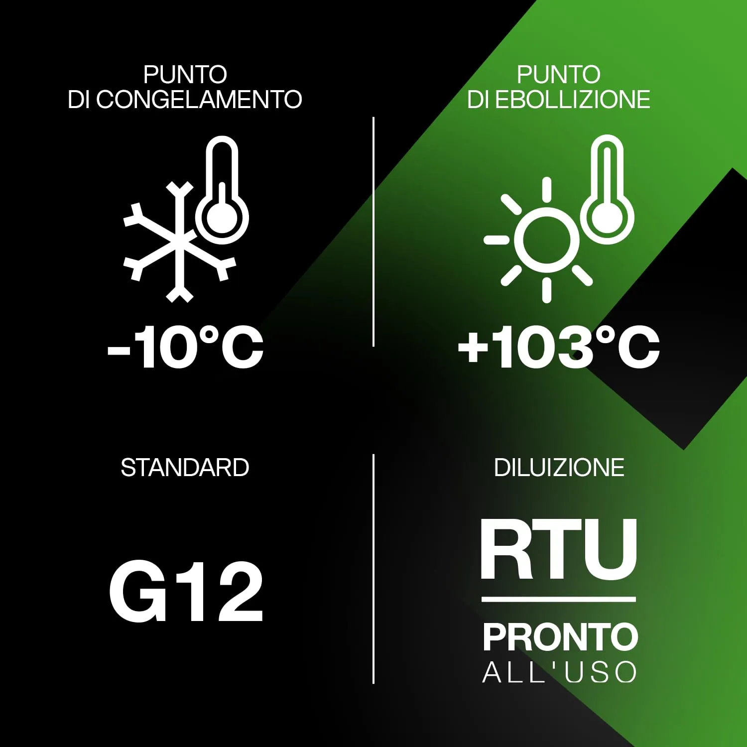 ERRECOM Green Cool Liquido Radiatore Verde G12 OAT Pronto all'Uso, 1 Litro - immagine 3