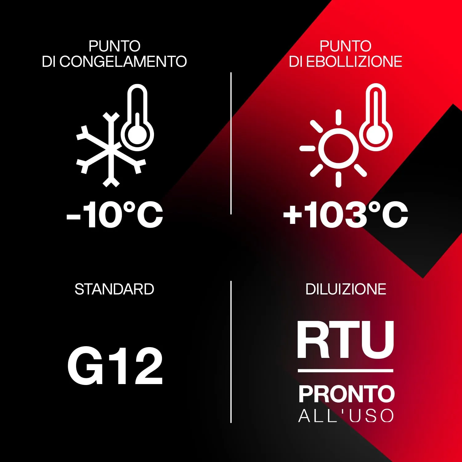 ERRECOM Red Cool Liquido Radiatore Rosso Fluo G12, 1 Litro - immagine 3