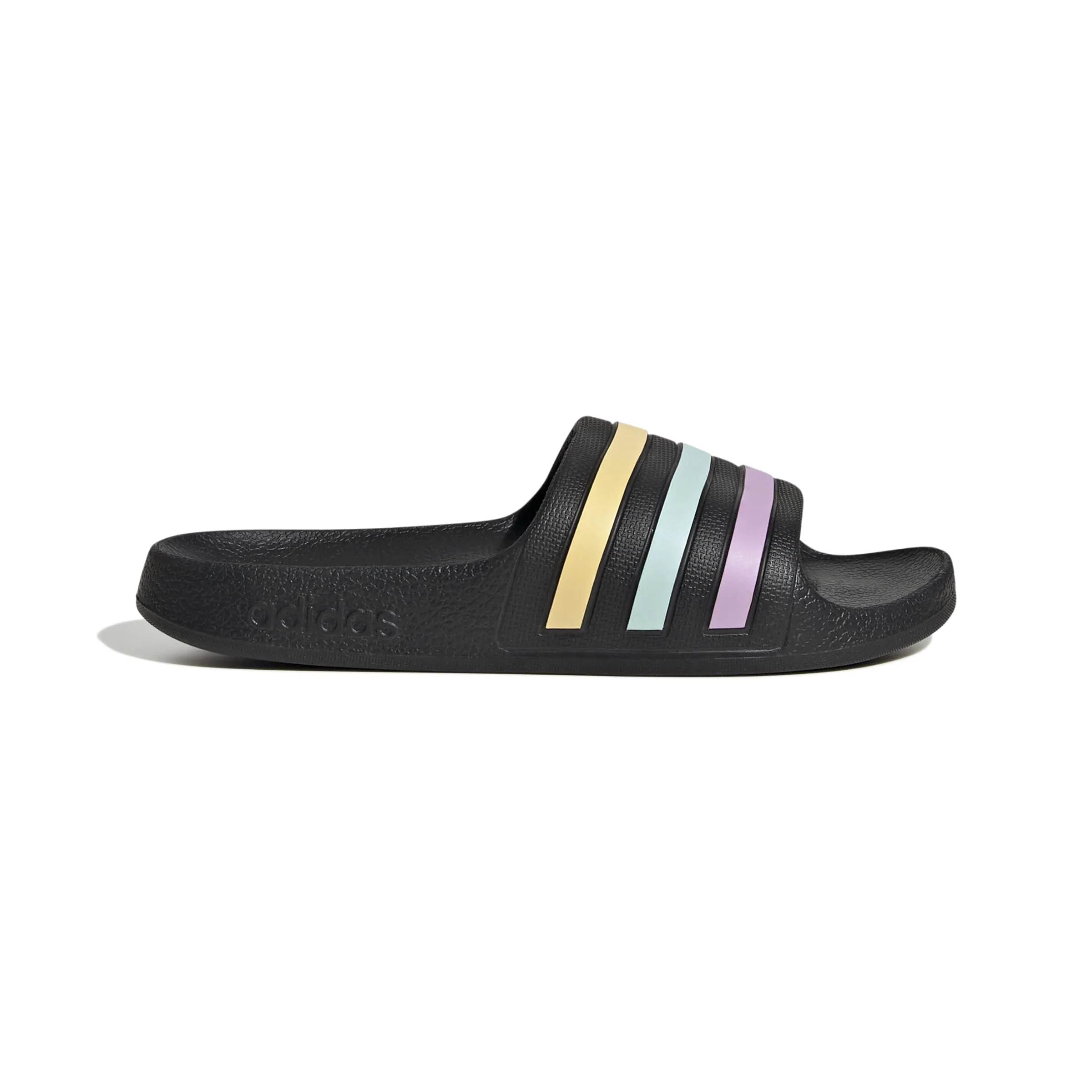 adidas Adilette Aqua Slides Kids - Core Black Orange Tint Halo Mint, 30 EU - immagine 3