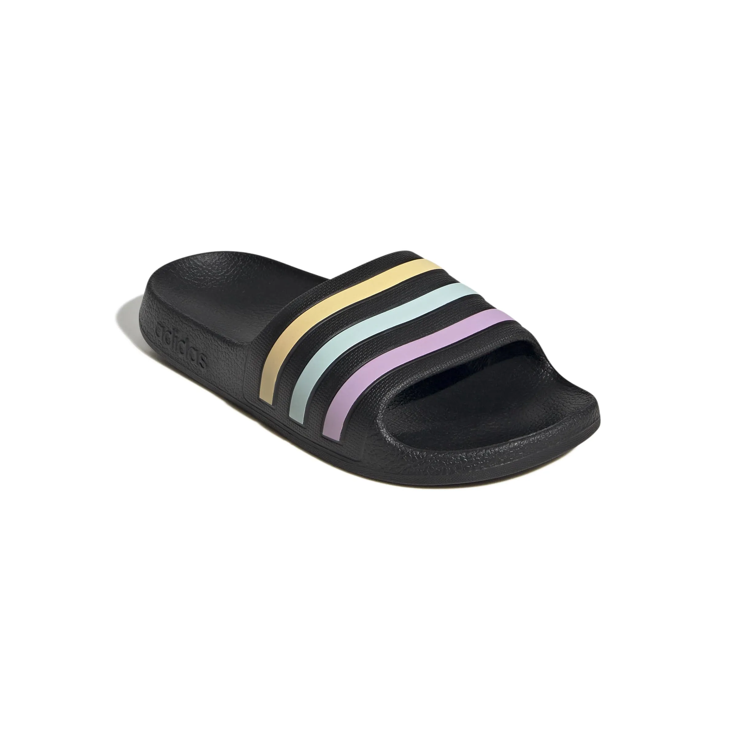 adidas Adilette Aqua Slides Kids - Core Black Orange Tint Halo Mint, 30 EU - immagine 4
