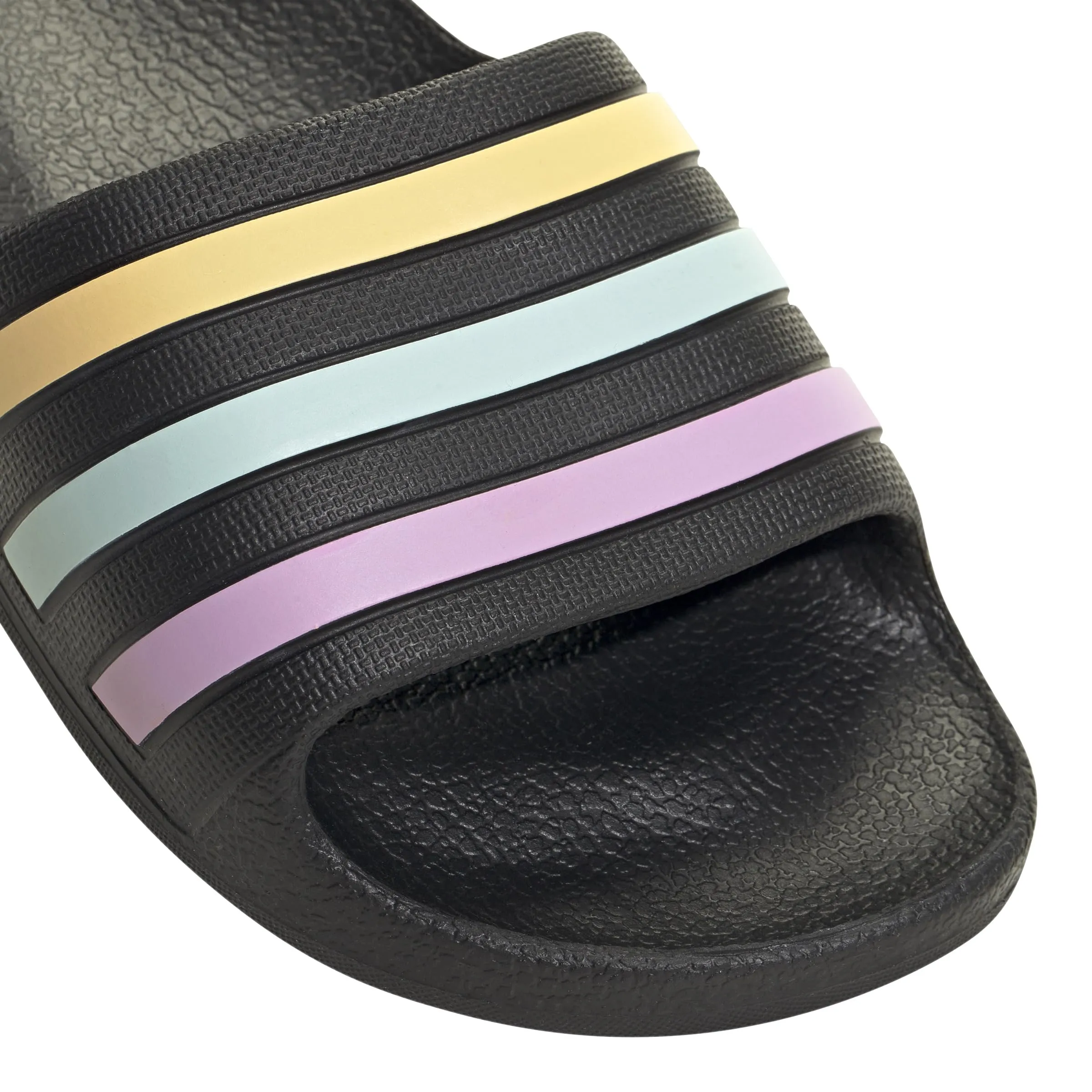 adidas Adilette Aqua Slides Kids - Core Black Orange Tint Halo Mint, 30 EU - immagine 5