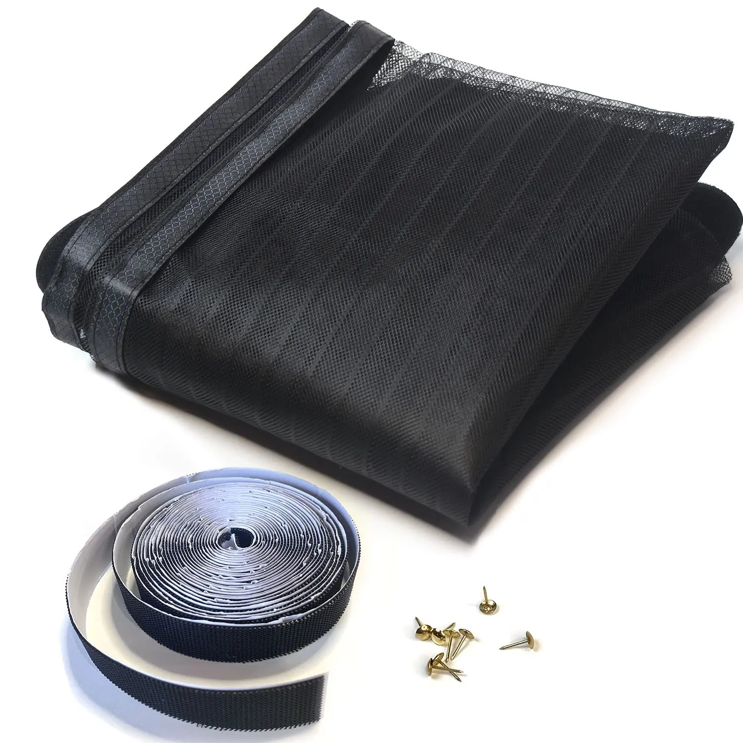 Risareyi Zanzariera Magnetica Porta Finestra 160x130cm, Nero, Rete Fine - immagine 7