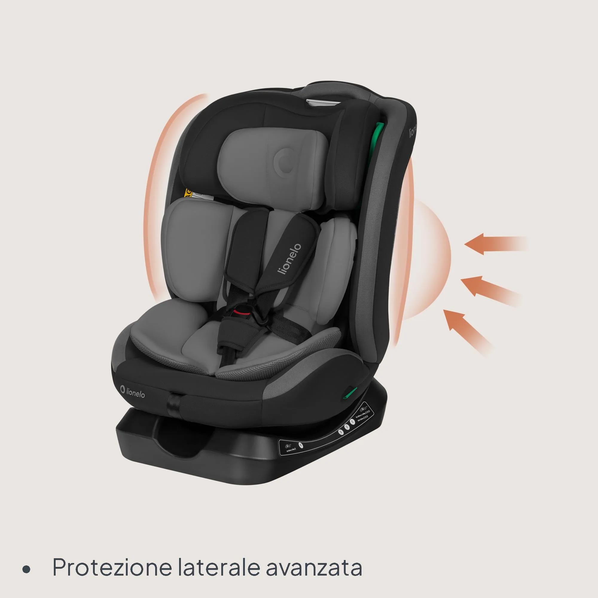 Lionelo Aart i-Size Seggiolino Auto Bambini 0-12 anni, Norma R129 - immagine 7