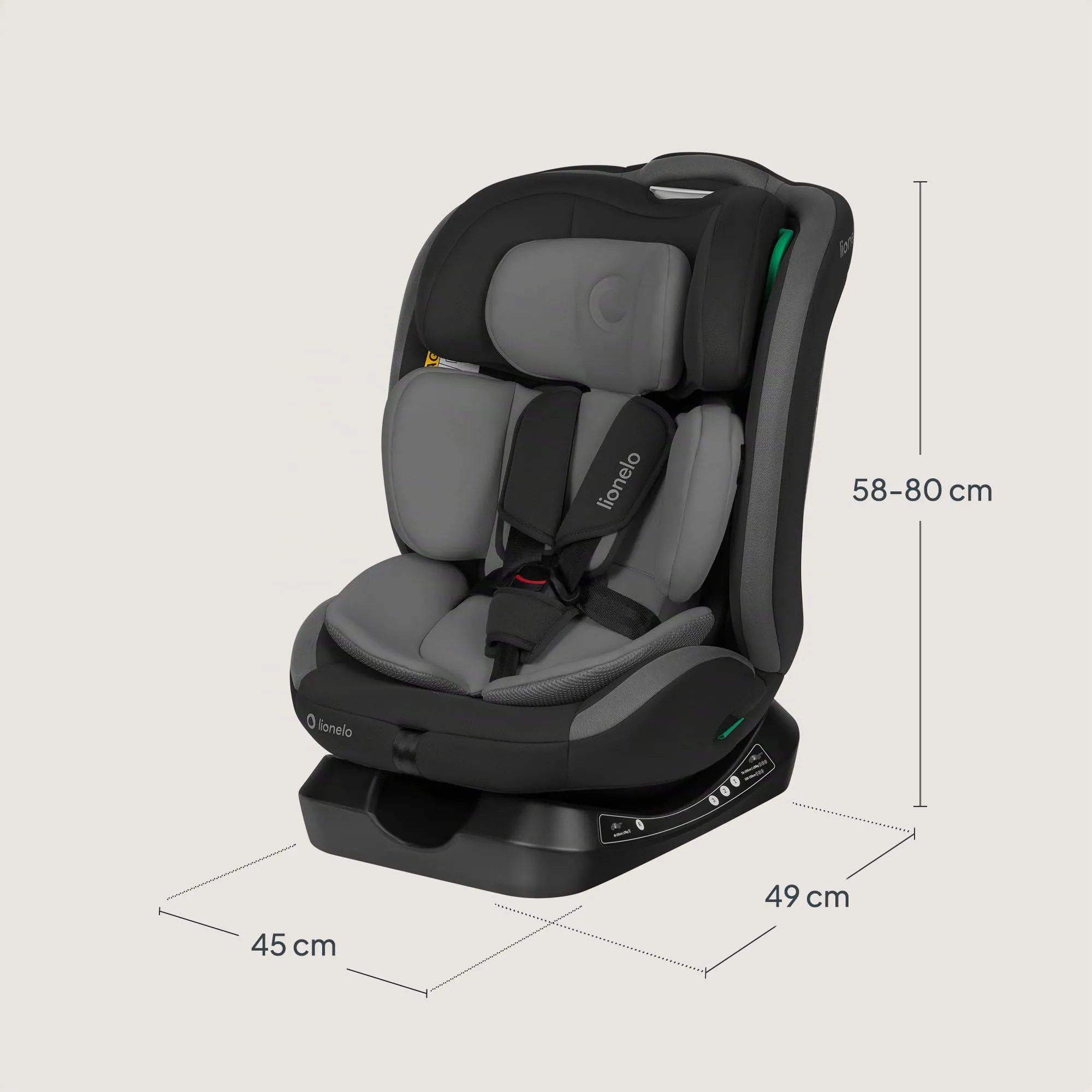 Lionelo Aart i-Size Seggiolino Auto Bambini 0-12 anni, Norma R129 - immagine 13