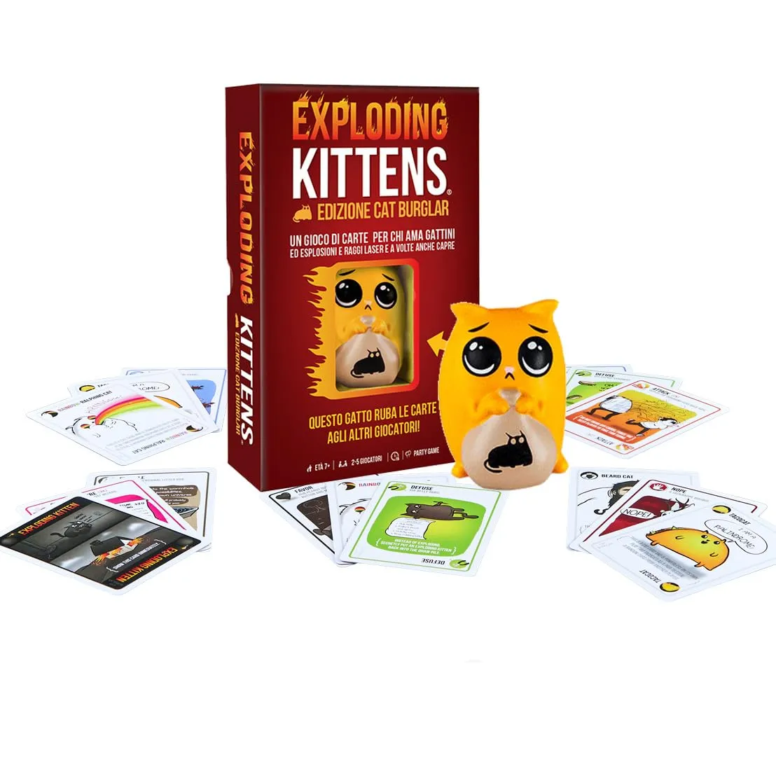 Exploding Kittens Edizione Cat Burglar - Gioco da Tavolo Base in Italiano - immagine 1
