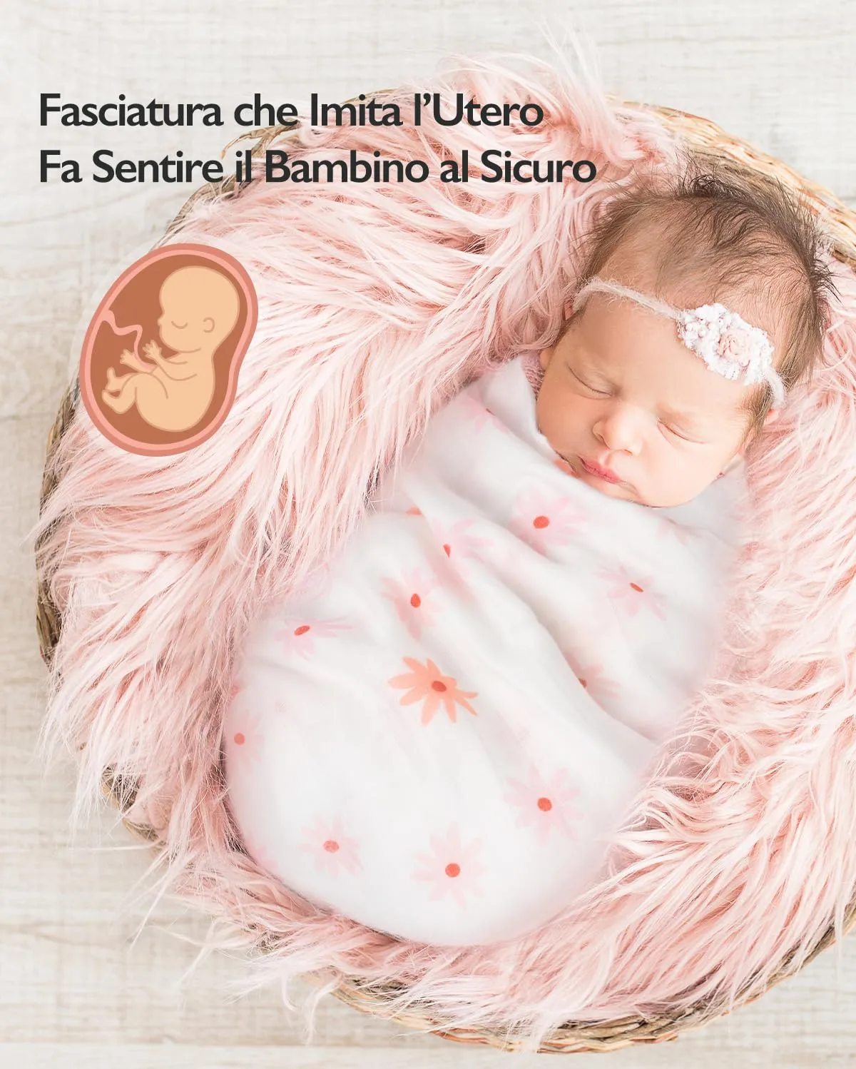 momcozy Copertine in Mussola in Cotone di Bambù, 120x120 cm, 4 Pezzi, Floreale - immagine 2