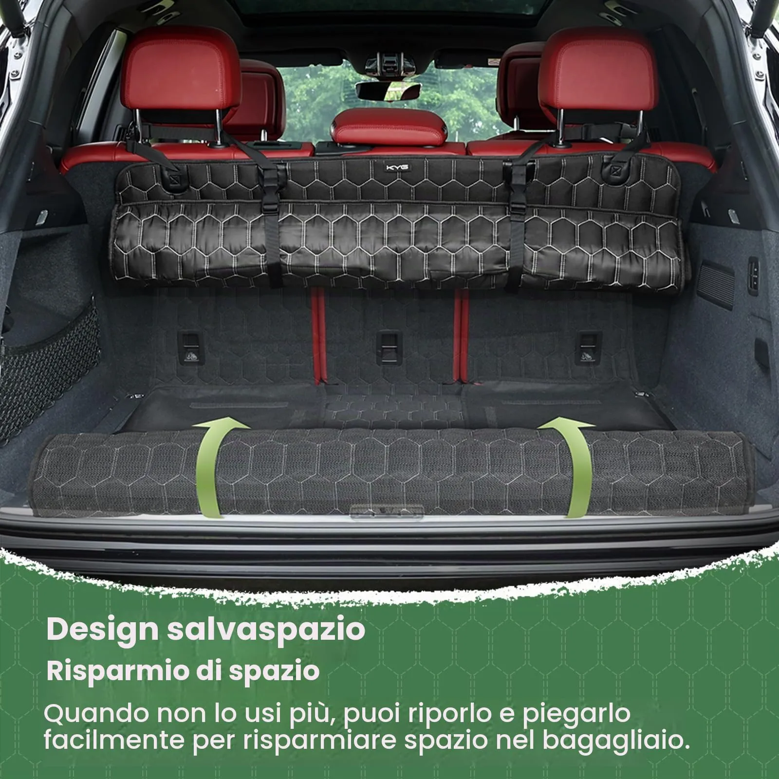 KYG Protezione Bagagliaio Auto per Cani Universale, Impermeabile e Antiscivolo, 195 x 103 cm - immagine 4