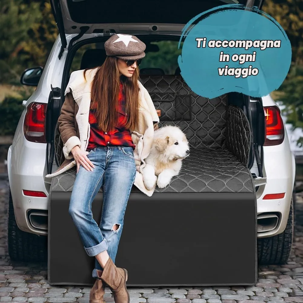 KYG Telo Auto per Cani con Protezione Laterale e Paraurti, 215 x 110cm, Nero - immagine 9