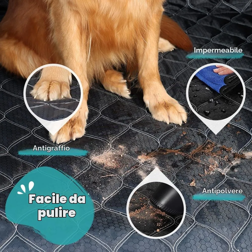 KYG Telo Auto per Cani con Protezione Laterale e Paraurti, Impermeabile e Antiscivolo, 215 x 110cm - immagine 6