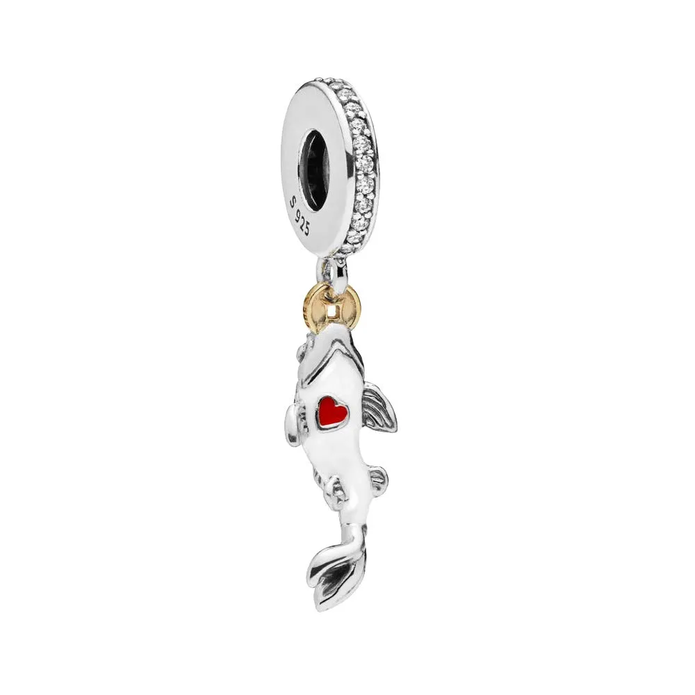 Bellestory Ciondolo Carpa Portafortuna in Argento Sterling 925 compatibile con braccialetti europei - immagine 2