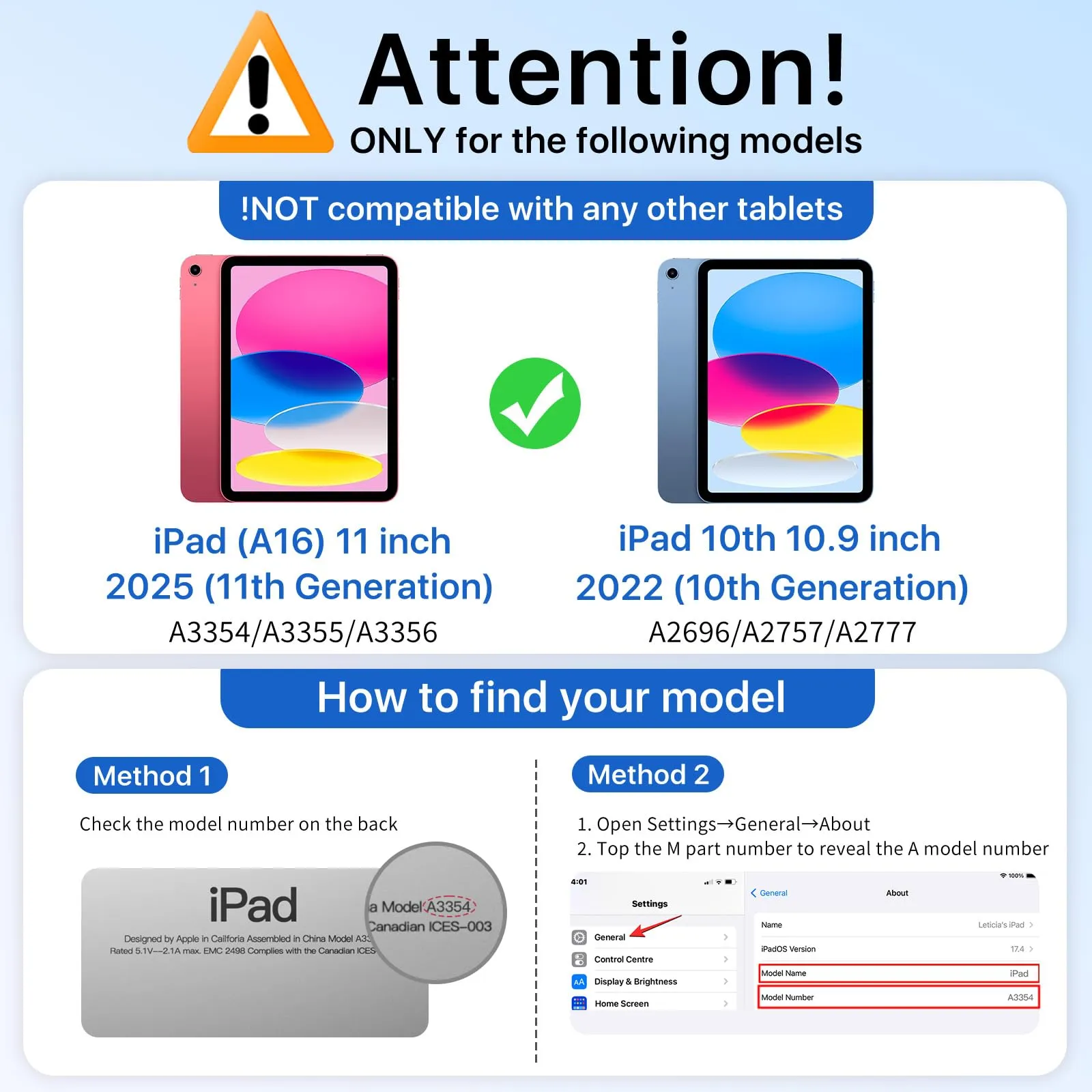 MoKo Cover per iPad 11a Generazione 11 Pollici e iPad 10a Gen 10,9" - immagine 2