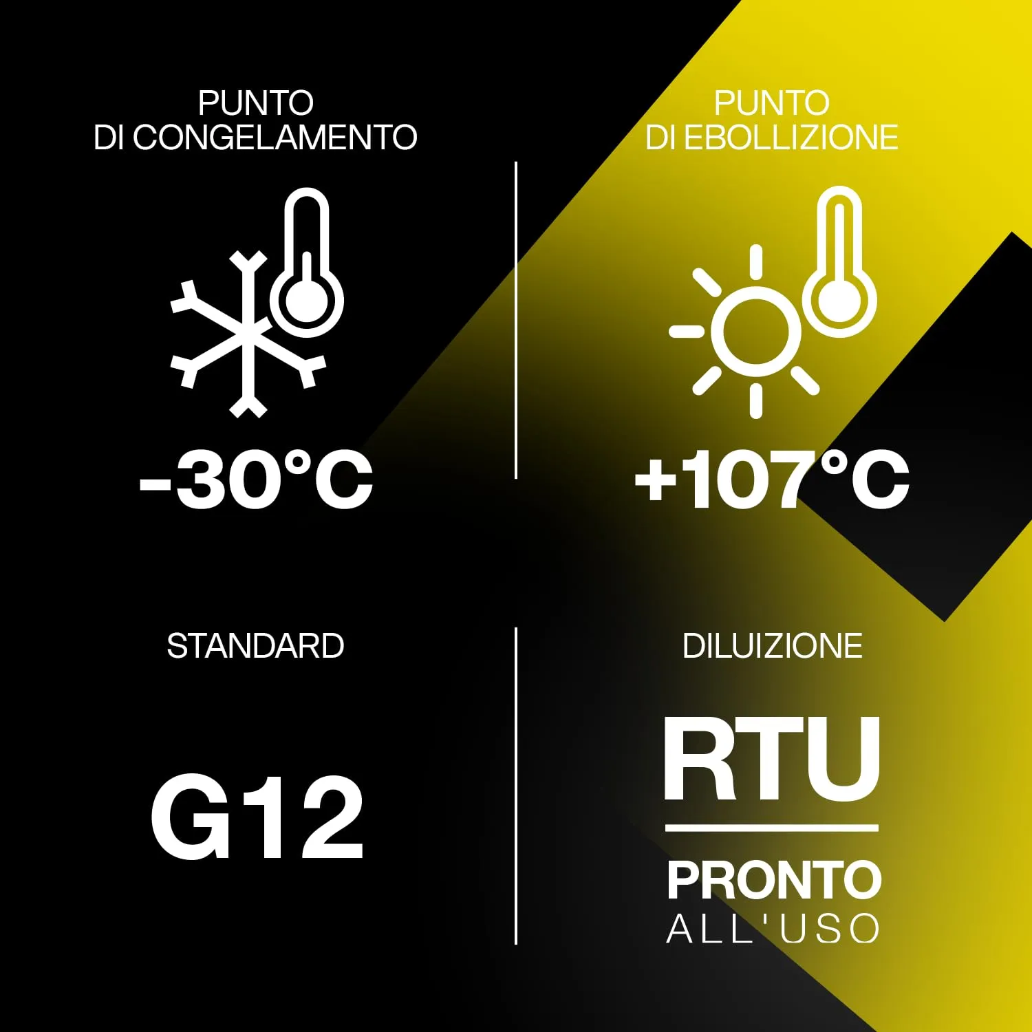 ERRECOM Yellow Cool Liquido Radiatore Giallo Fluorescente G12 OAT Pronto all’Uso, 5 Litri - immagine 3