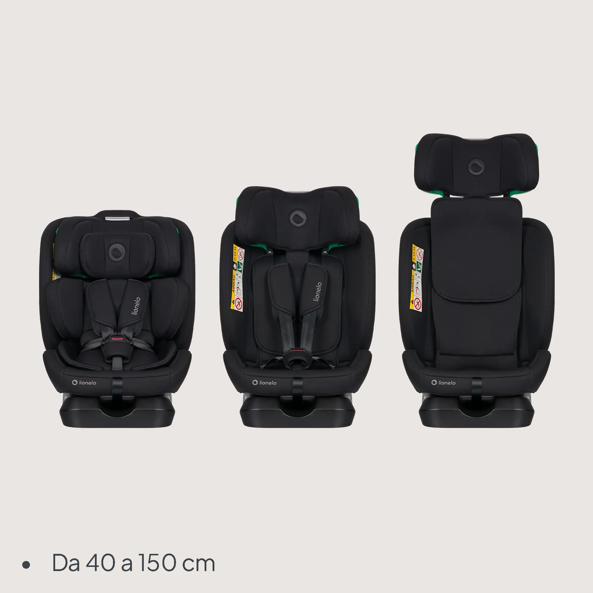 Lionelo Aart i-Size Seggiolino Auto Bambini 0-12 anni R129 - immagine 2