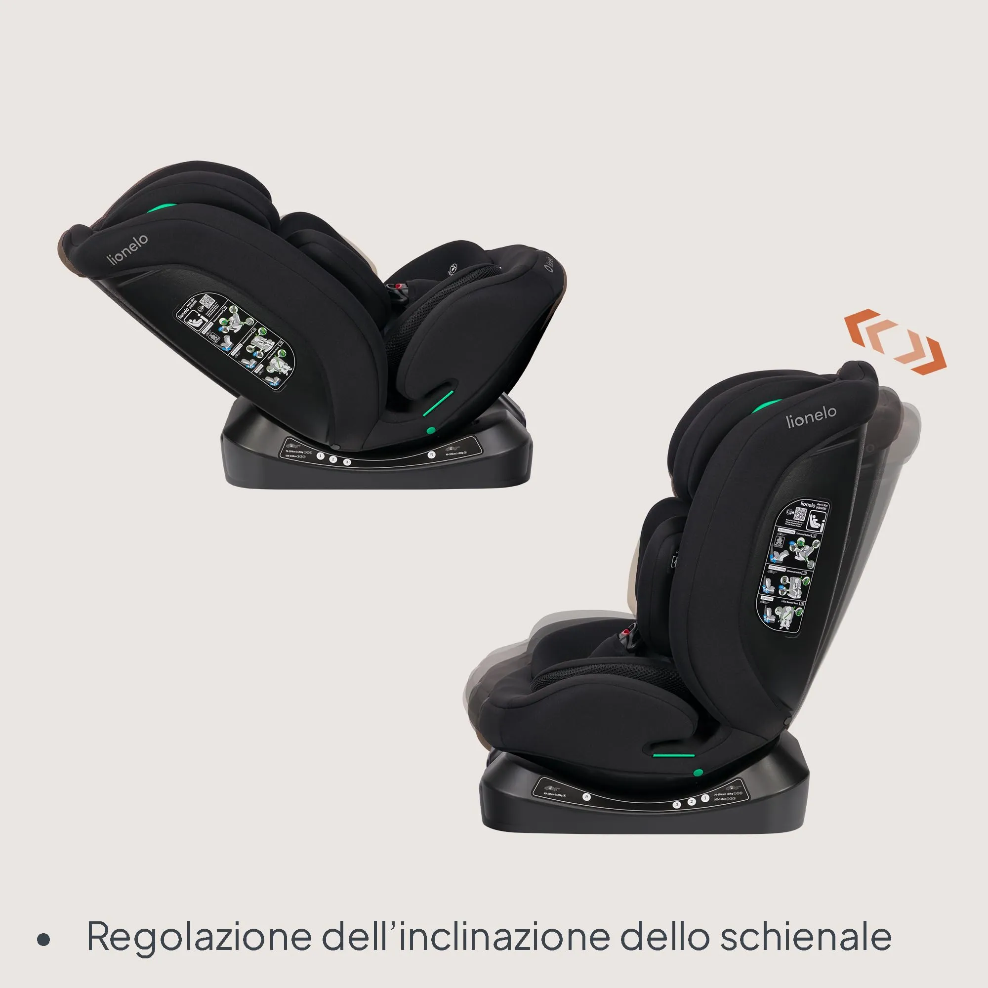 Lionelo Aart i-Size Seggiolino Auto Bambini 0-12 anni R129 - immagine 6