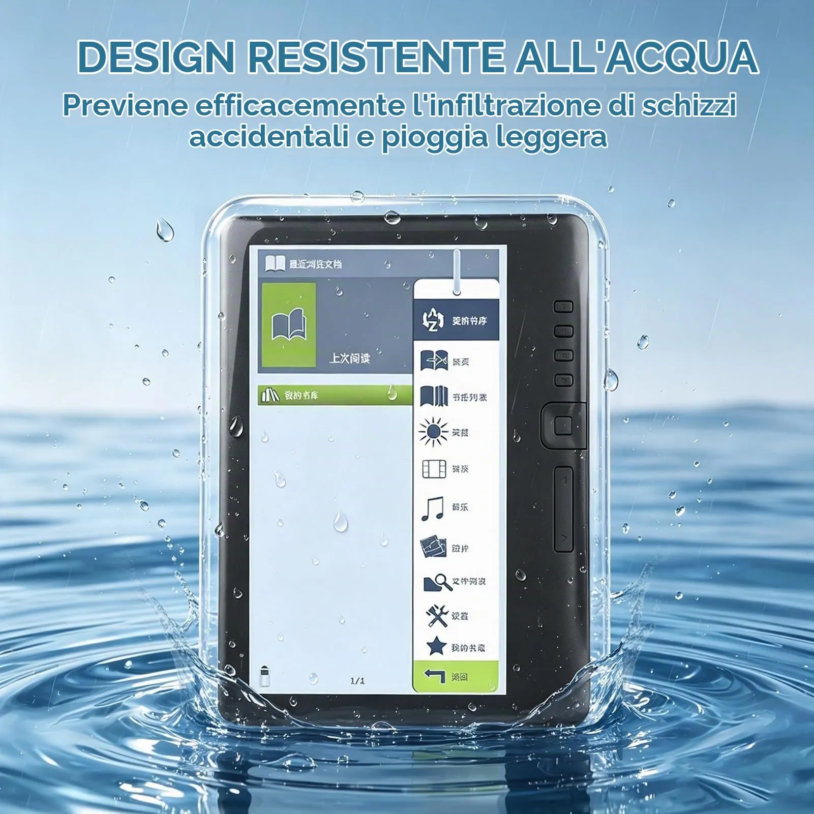 Mimdixy BK7019 Lettore di ebook 7 pollici LCD TFT, ARM9 Core, 512 MB RAM, 4G Memoria - immagine 6