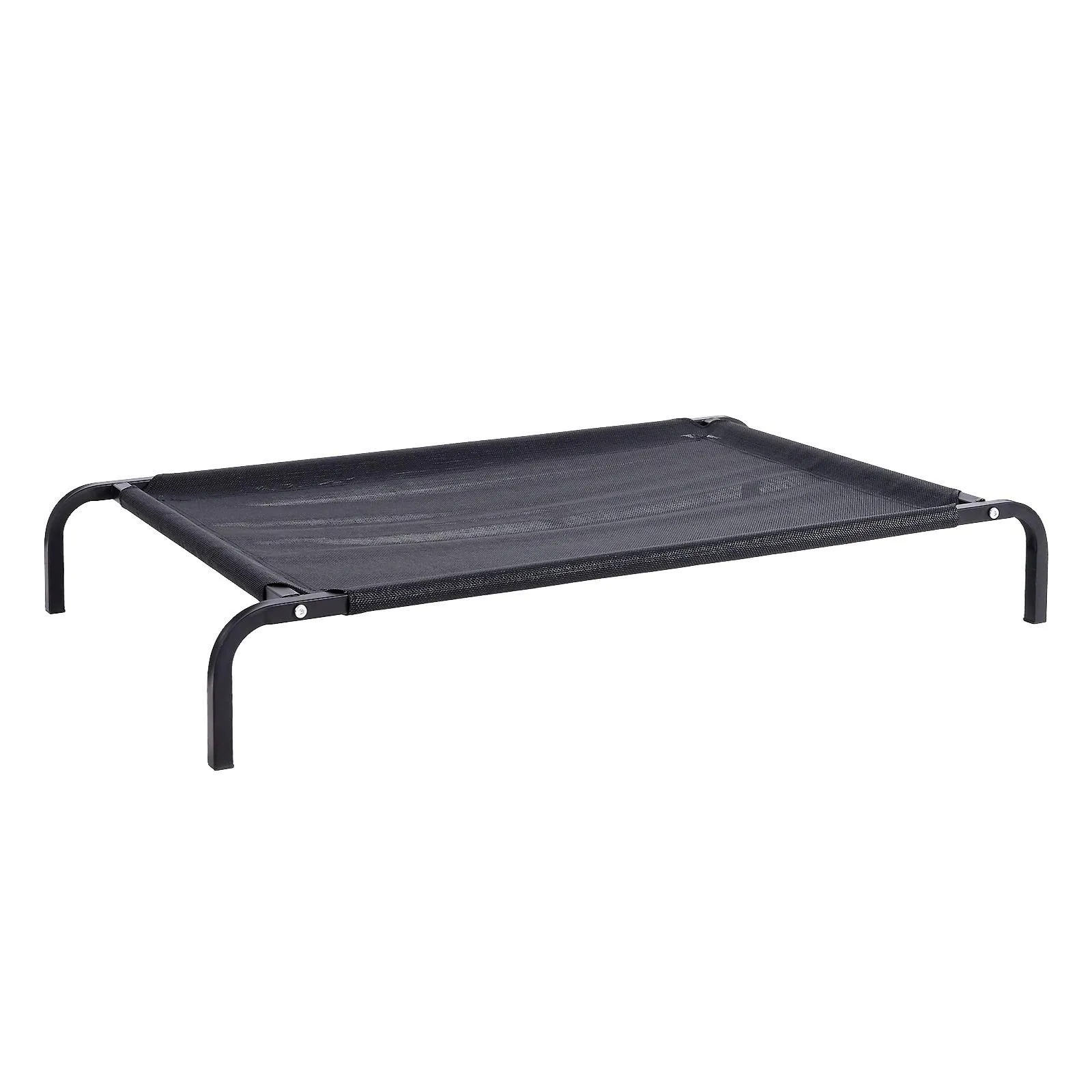 lionto Lettino Rialzato da Esterno per Cani, 114 x 76 cm, Nero - immagine 4