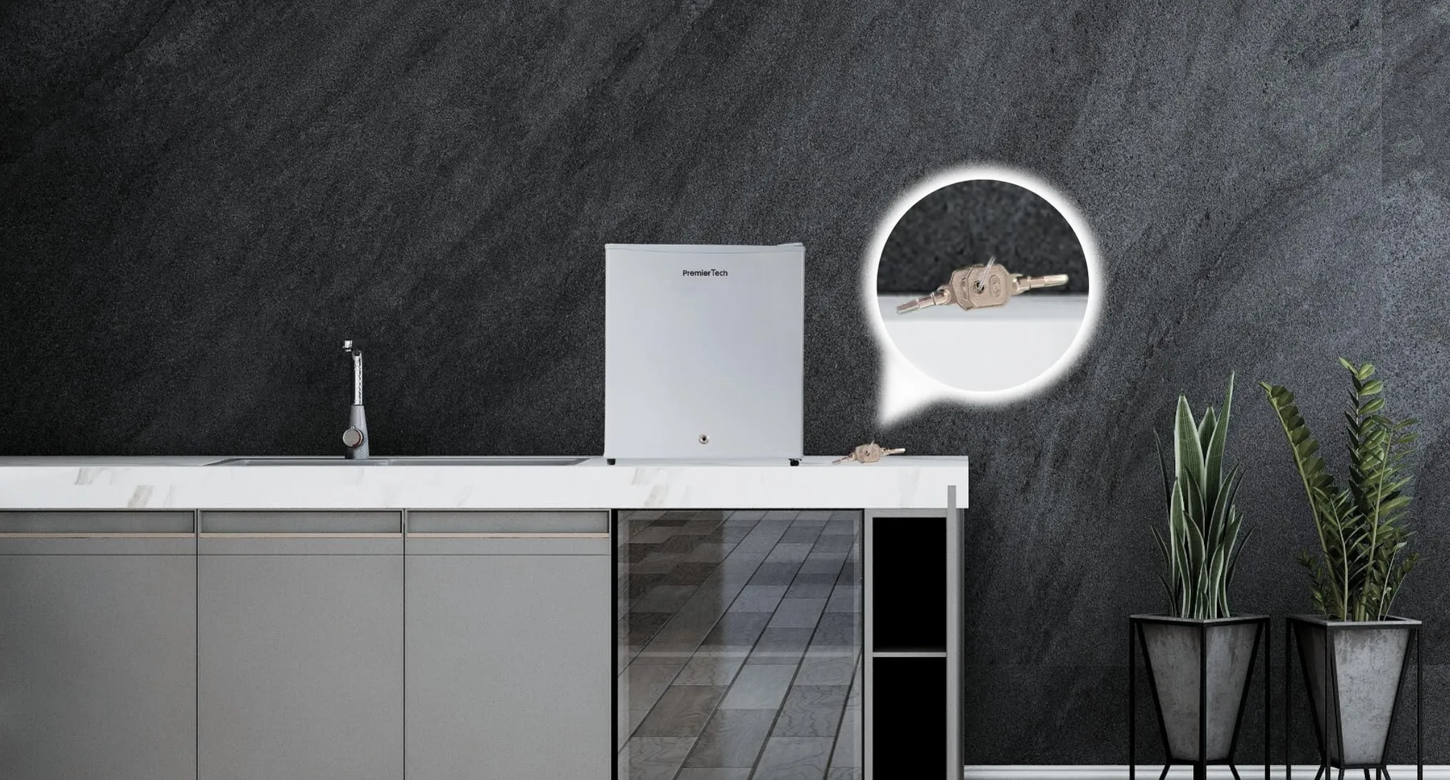PremierTech Mini Frigo 45 Litri con Chiave Bianco PT-F47K - immagine 6