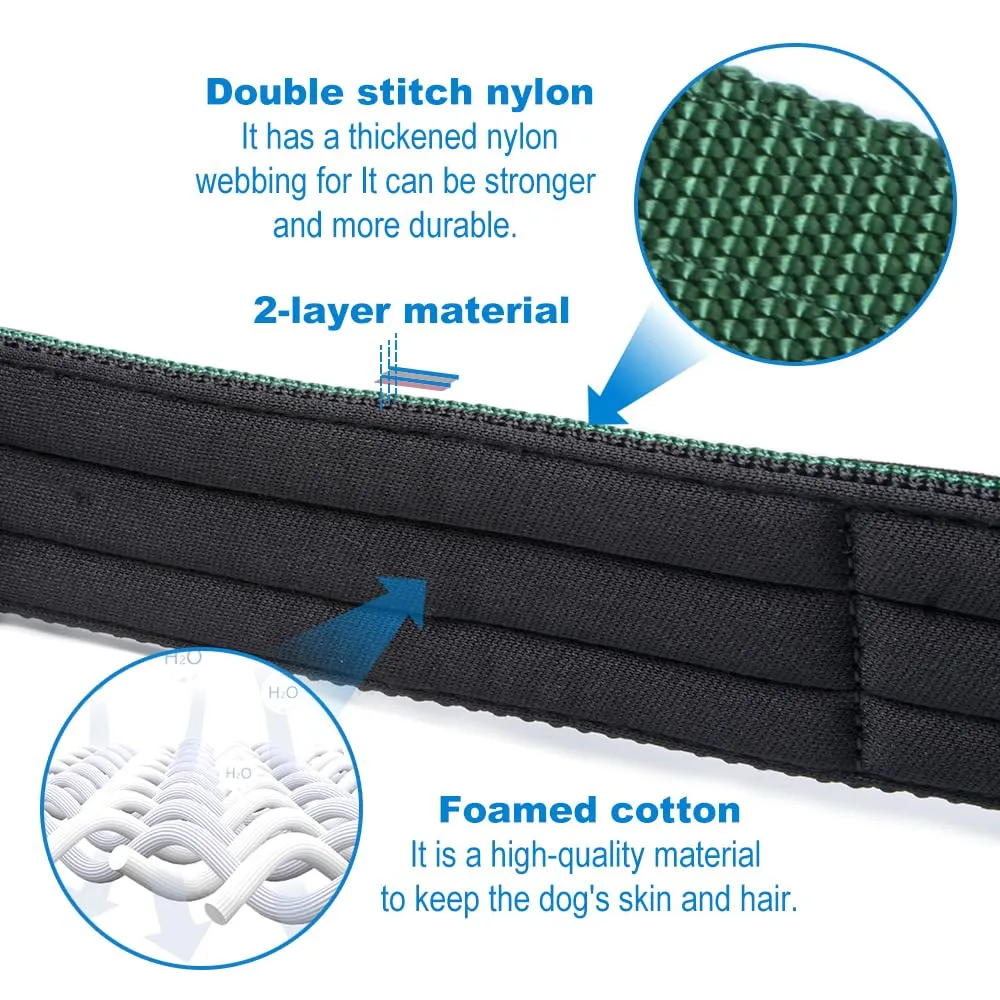 TSPRO Collare Tattico per Cane con Fodera Morbida, Taglia M (40–48 cm), Nero - immagine 5