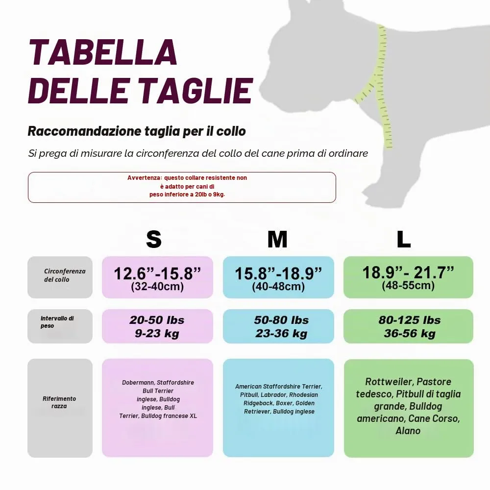 TSPRO Collare Tattico per Cane con Fodera Morbida, Taglia L (48–55 cm), Arancione - immagine 4