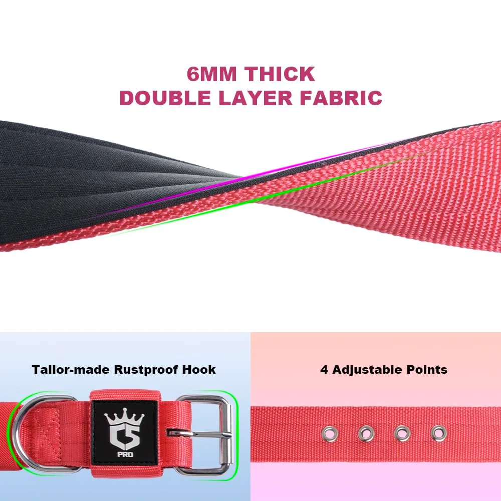 TSPRO Collare Tattico per Cane con Fodera Morbida, Taglia S (32–40 cm), Rosso - immagine 2