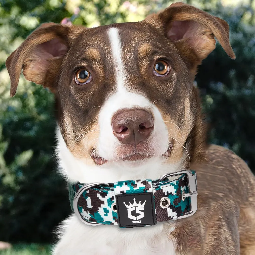 TSPRO Collare Tattico per Cane con Fodera Morbida, Taglia L (48–55 cm), Camo Cyan - immagine 6