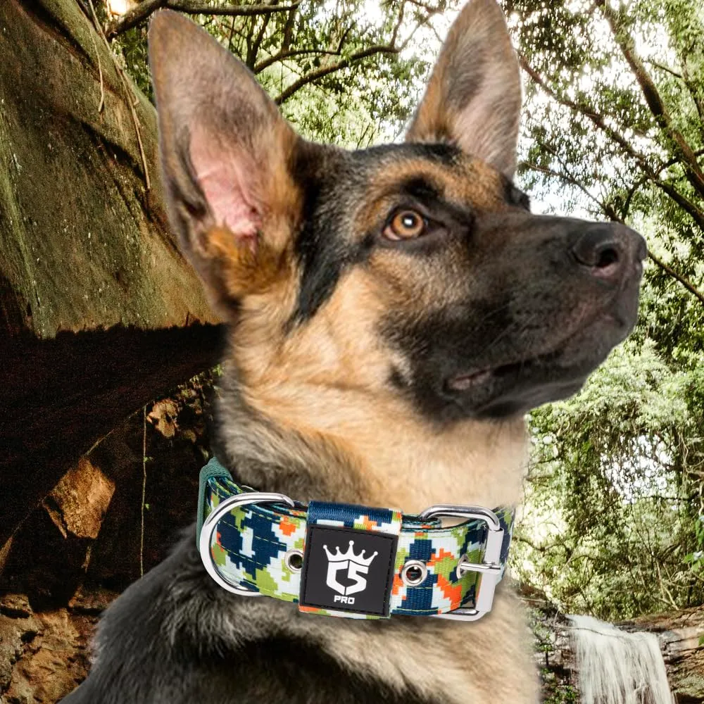 TSPRO Collare Tattico per Cane con Fodera Morbida, Camo Verde, Taglia L (48–55 cm) - immagine 6