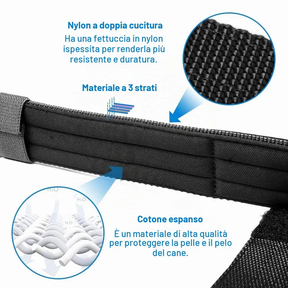 TSPRO Collare Tattico per Cani Grandi e Molto Grandi con Toppe Rimovibili, Nero, Taglia L-XL - immagine 5
