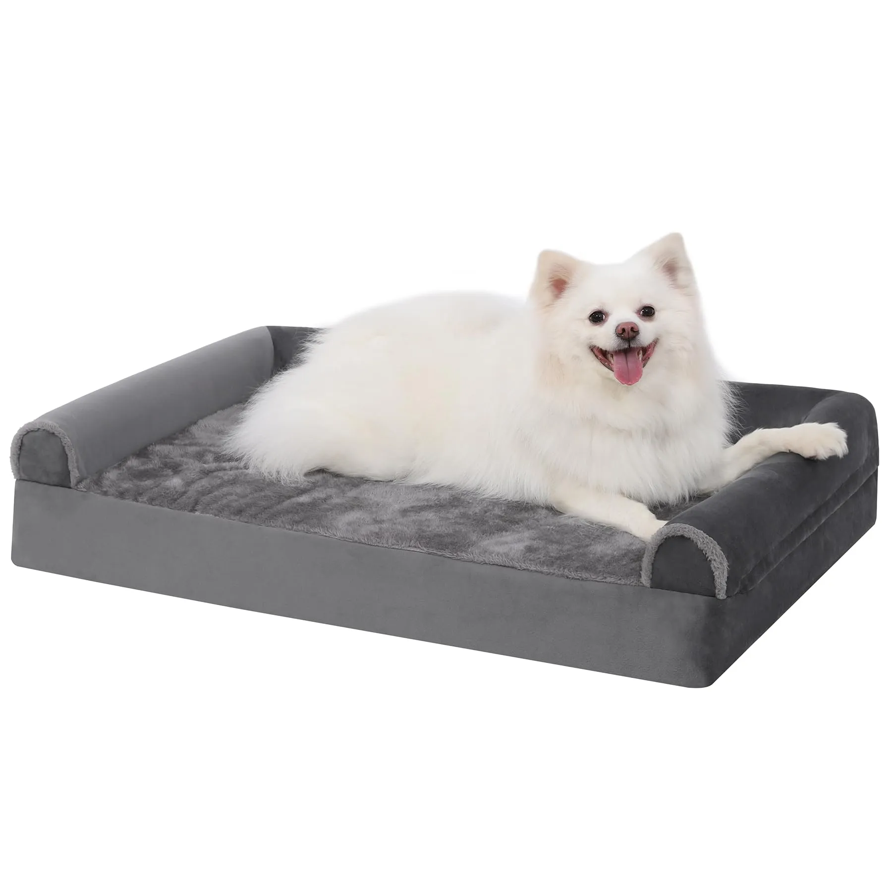KSIIA Cuccia Cane Interno Taglia L, Grigio, 90x57x16cm - immagine 1