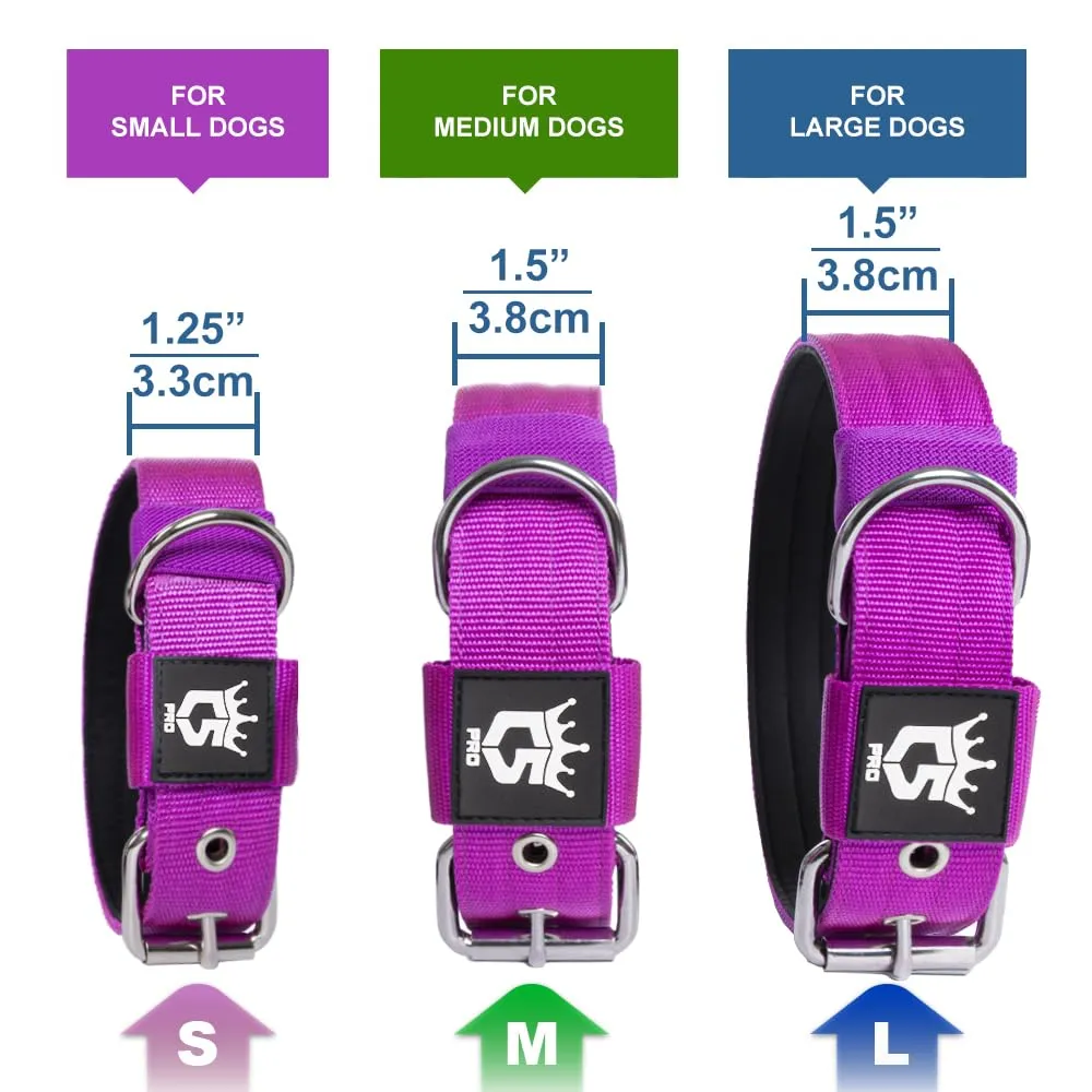 TSPRO Collare Tattico per Cane con Fodera Morbida, Taglia M (40–48 cm), Arcobaleno - immagine 4