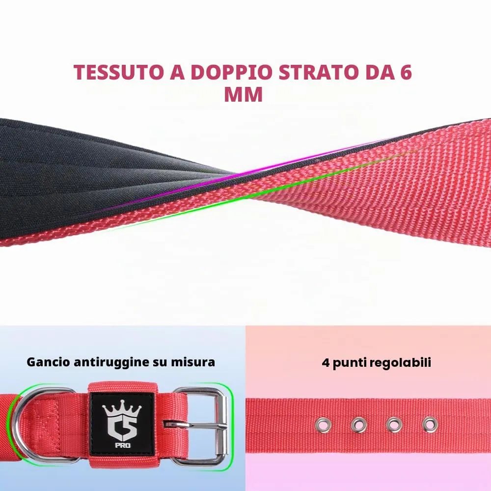TSPRO Collare Tattico per Cane con Fodera Morbida, Taglia L, Rosa - immagine 2