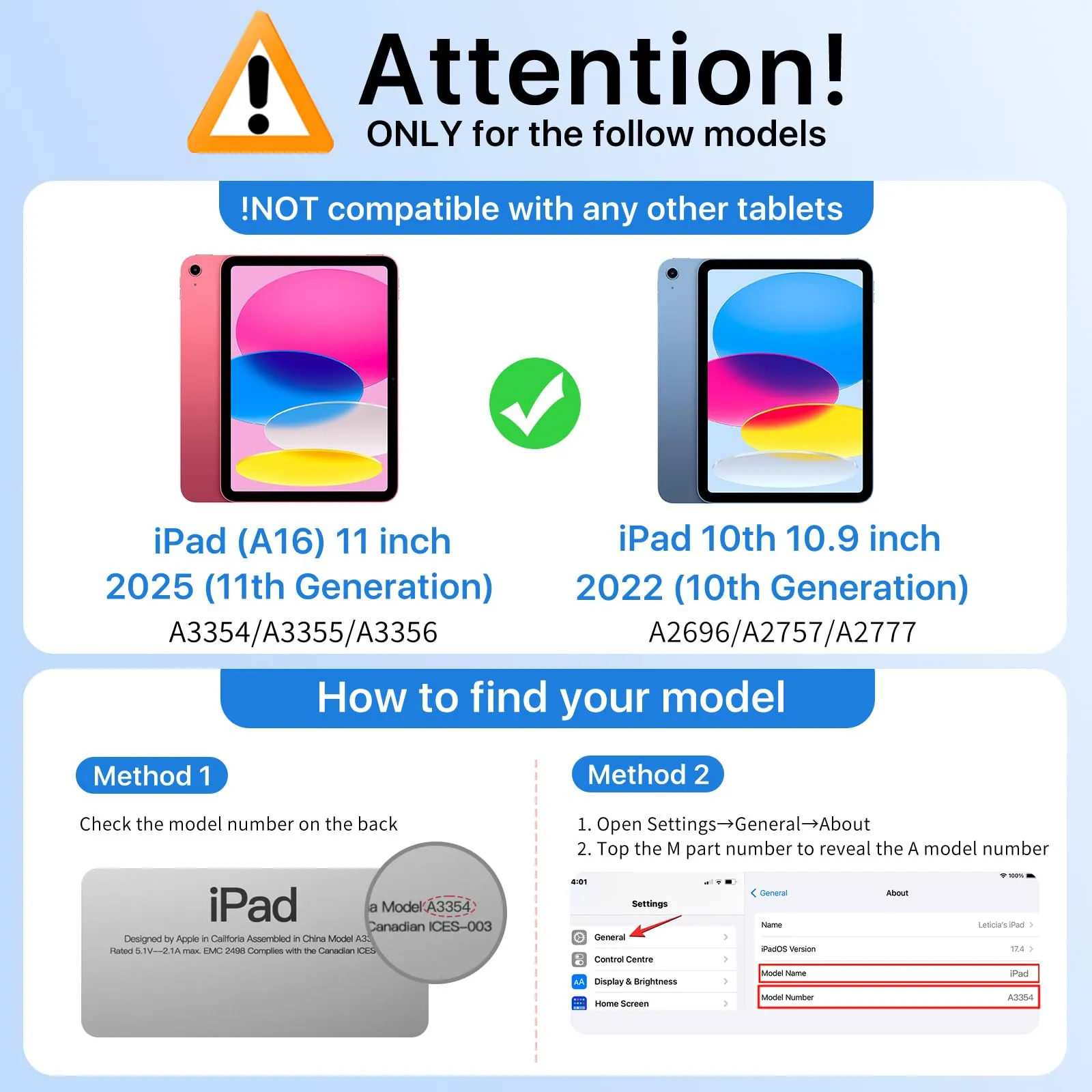 MoKo Cover per iPad 11a Generazione 11 Pollici (A16) e iPad 10a Generazione 10,9 Pollici - immagine 2